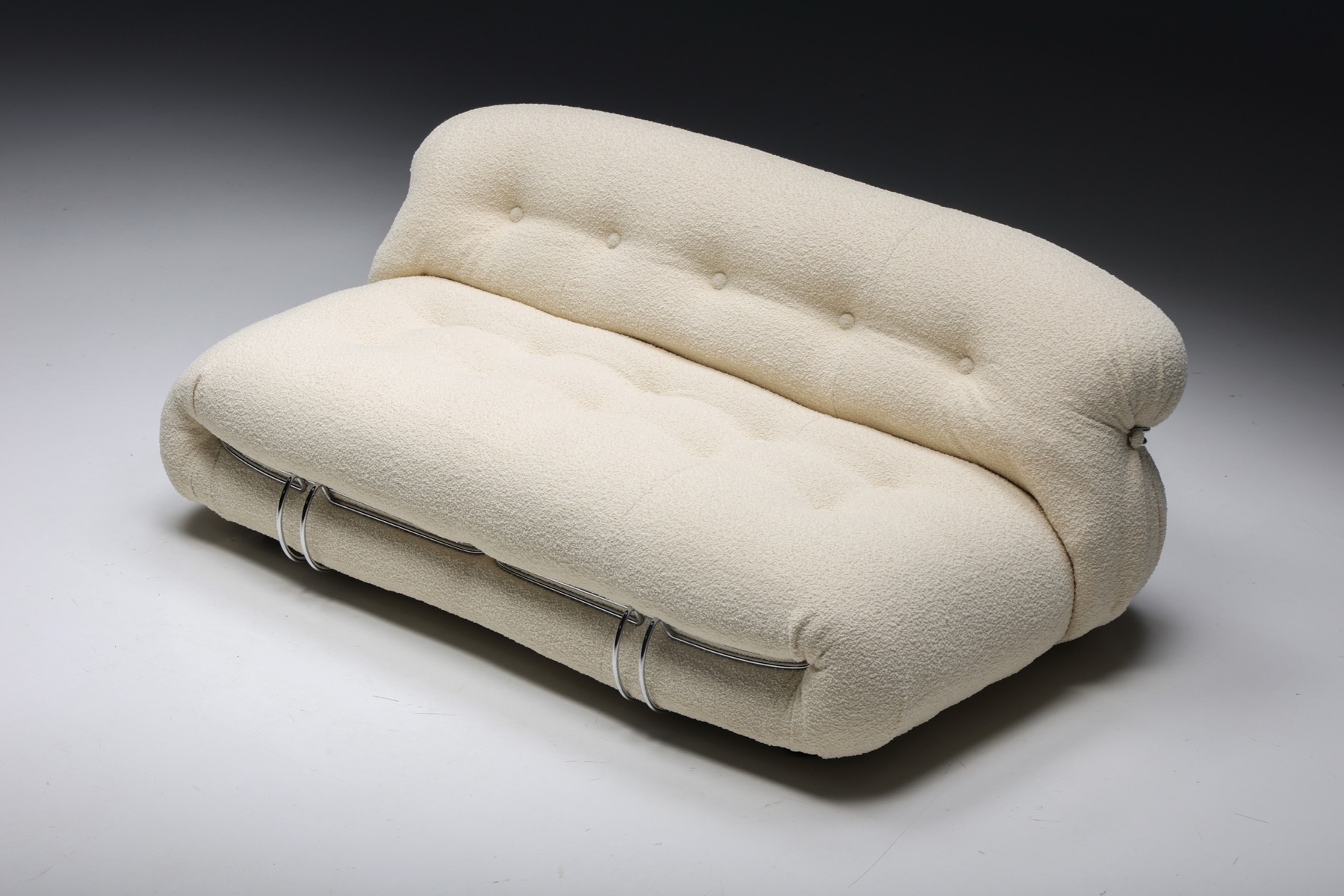 Italian design Soriana sofa in boucle wool