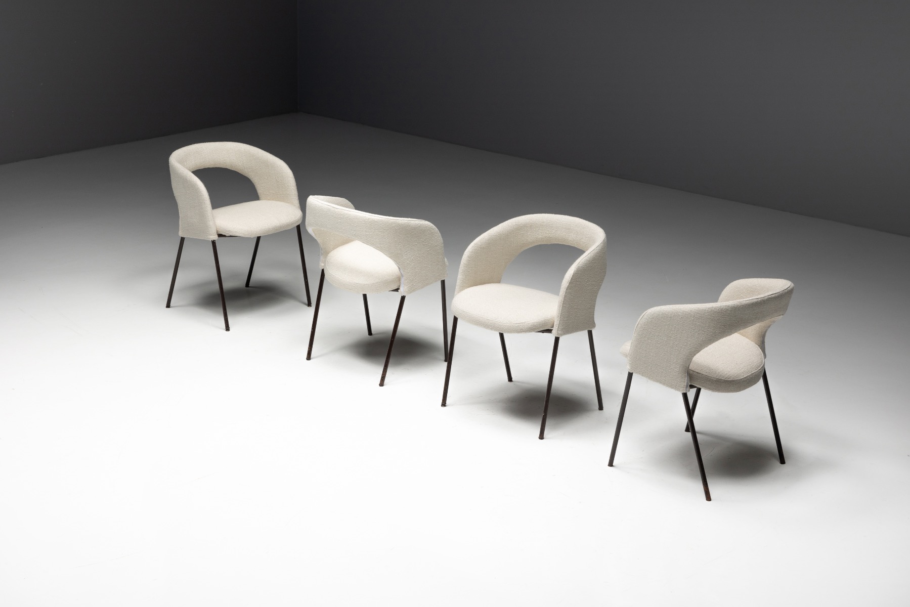 Italian modern dining chairs by Rinaldi