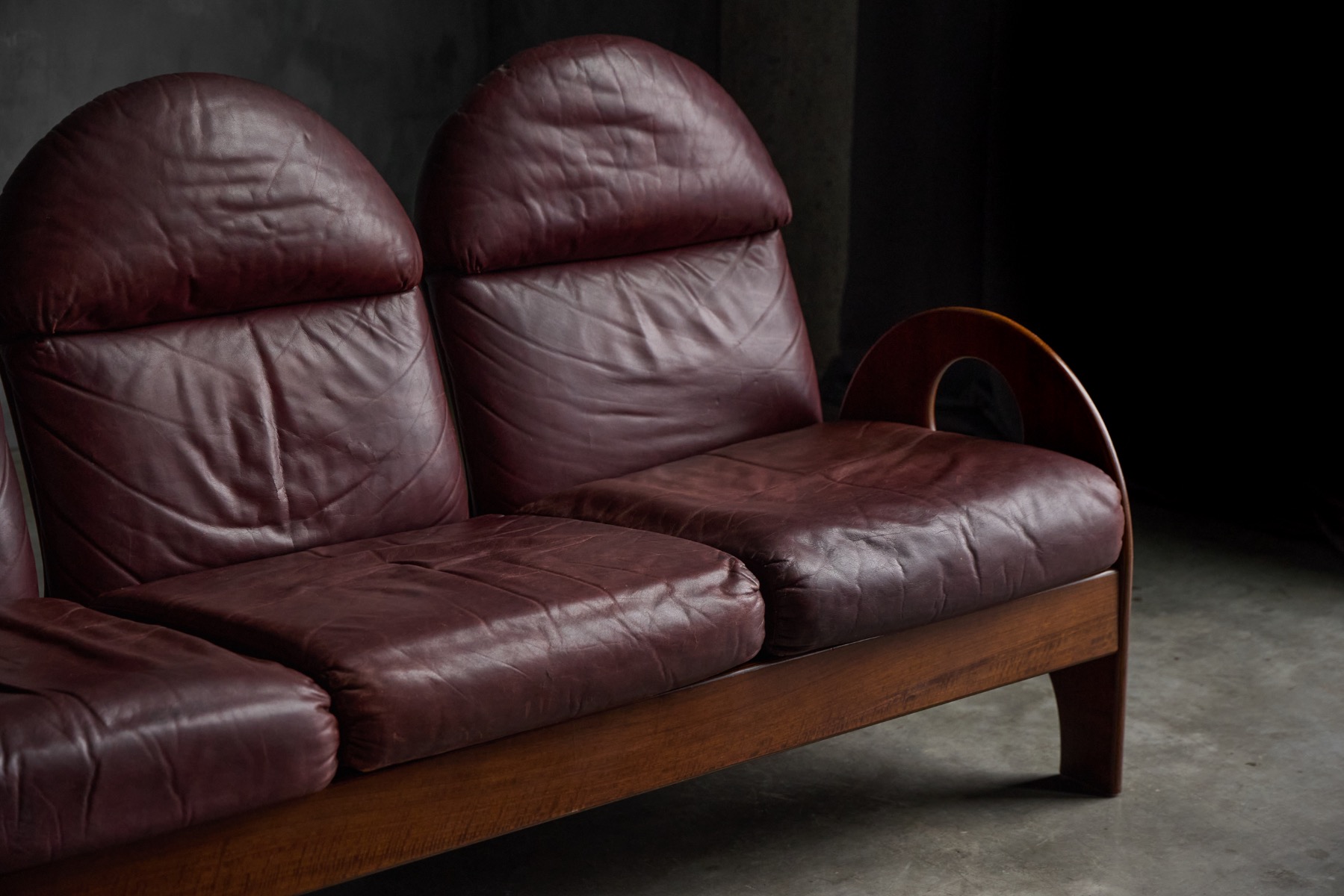 1968 Italian three seater sofa Arcata by Gae Aulenti