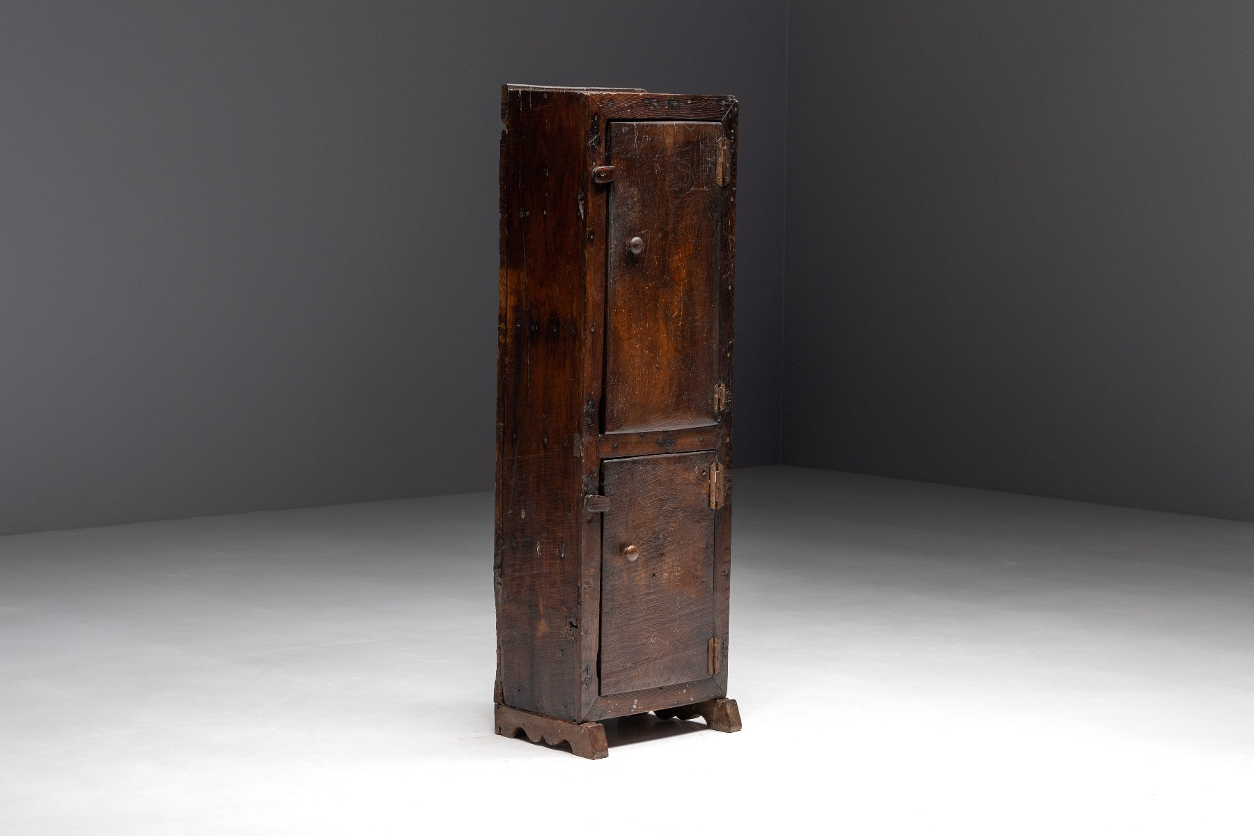 Mid nineteenth century French rustic cabinet in wood