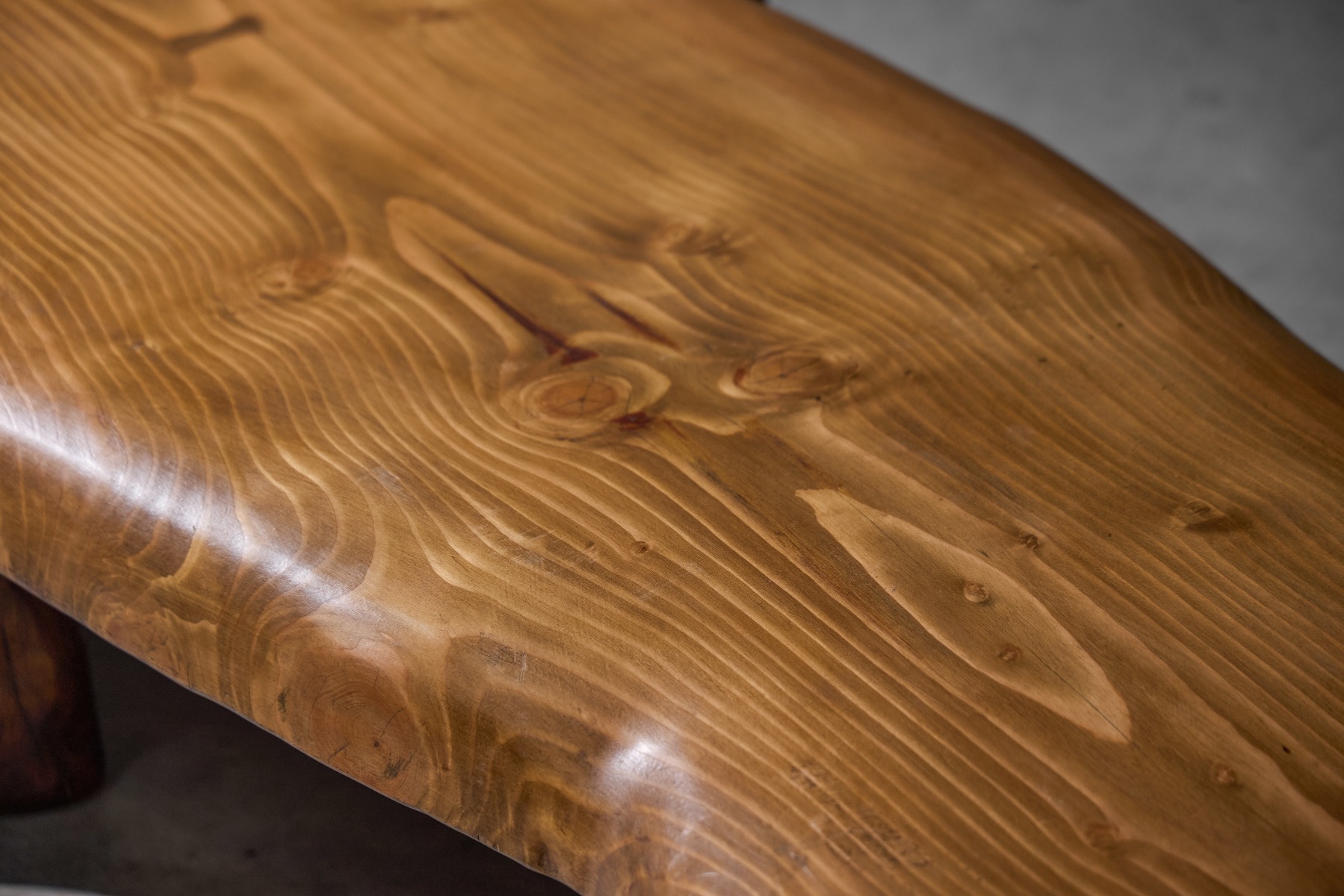 Modern brutalist coffee table with sculptural presence