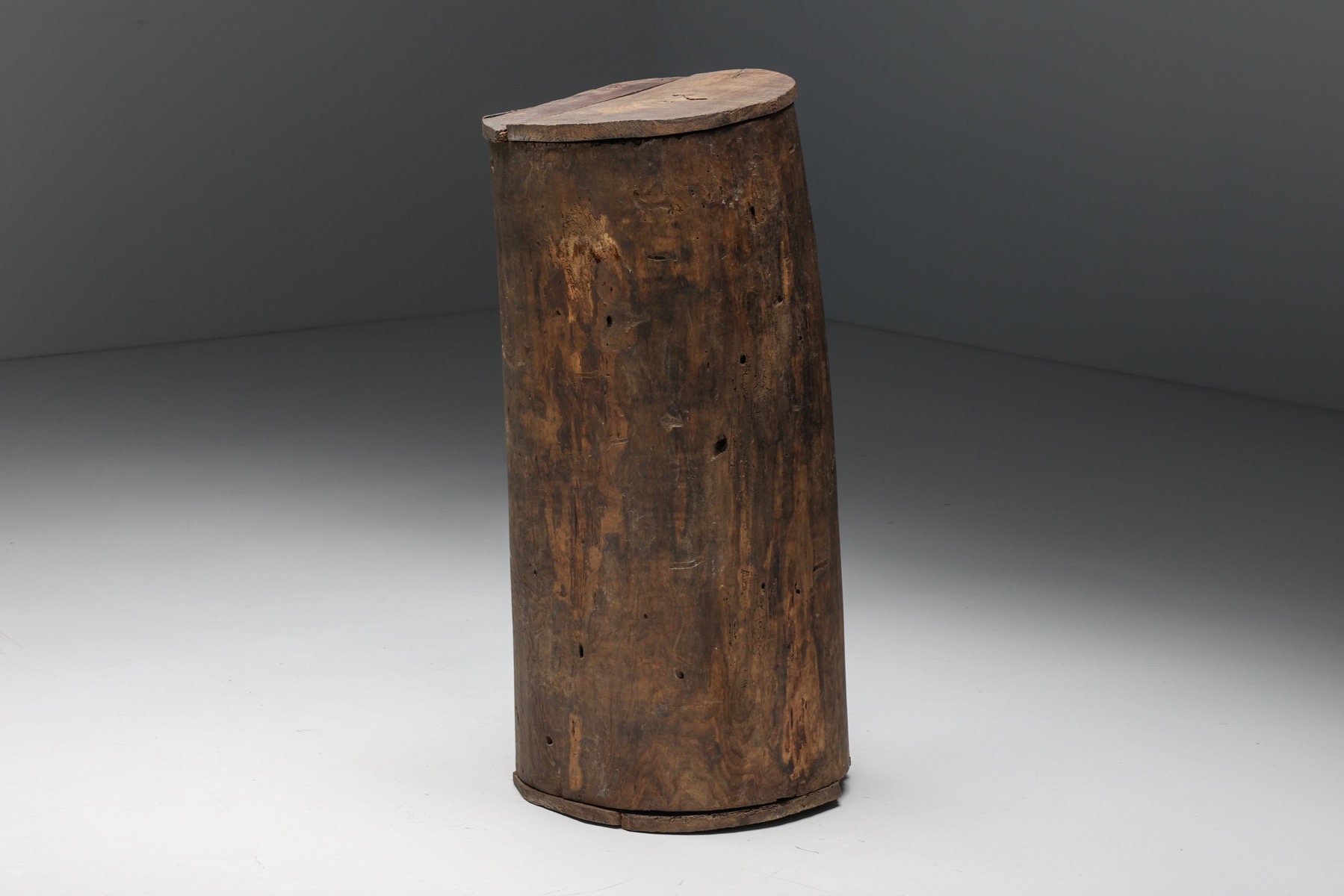 Nineteenth century Ardeche rustic monoxylite cabinet