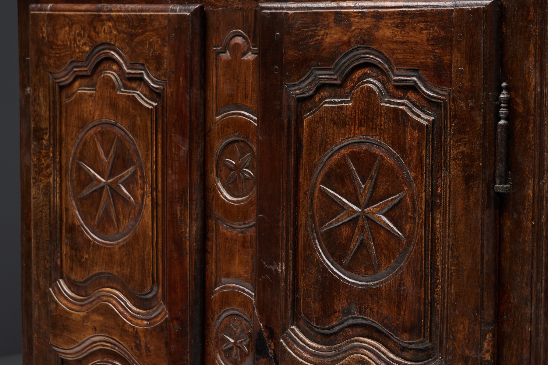 Nineteenth century French rustic cabinet in wood