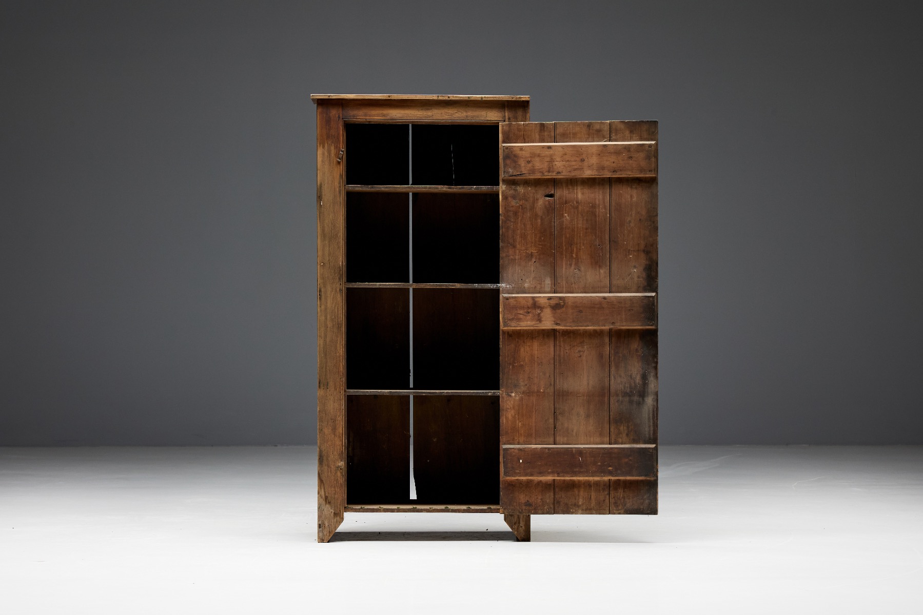 Nineteenth century French rustic cabinet in wood