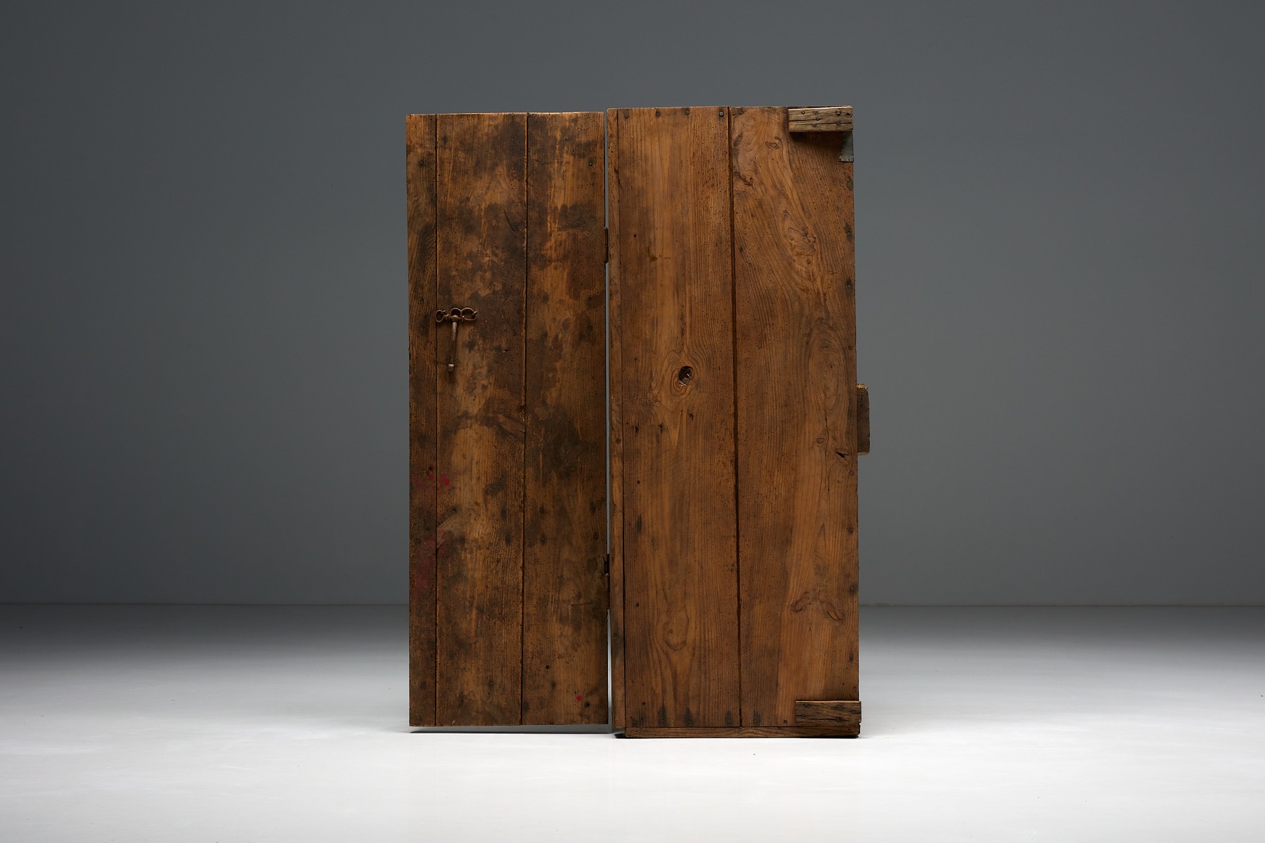 Nineteenth century French rustic cabinet in wood