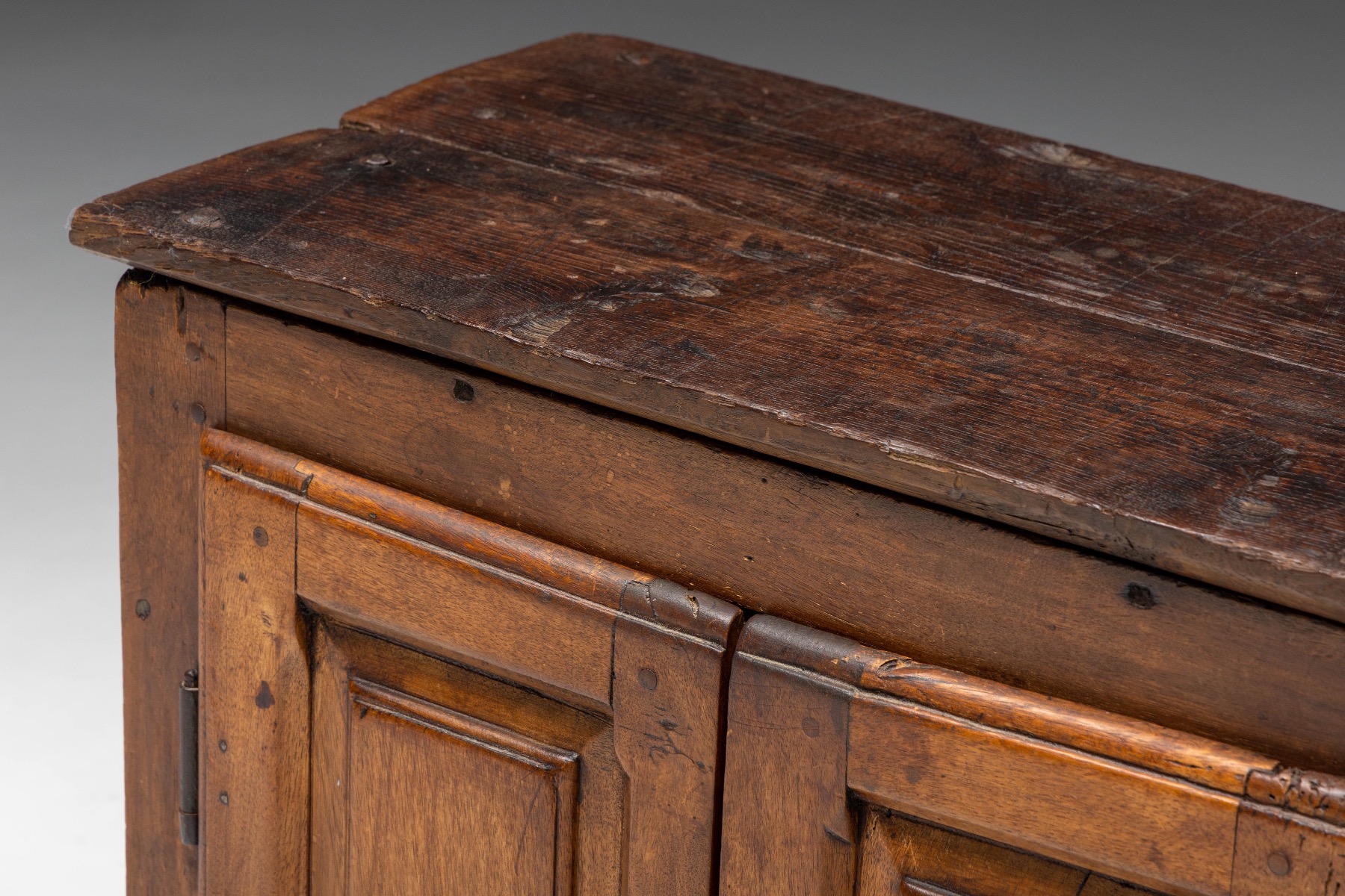 Nineteenth century French rustic cupboard in wood