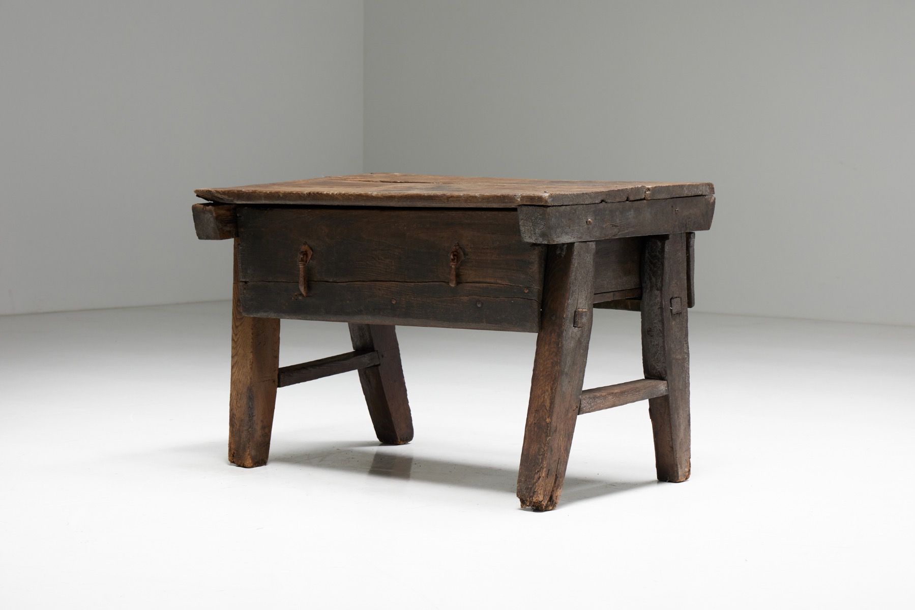Nineteenth century French rustic writing table