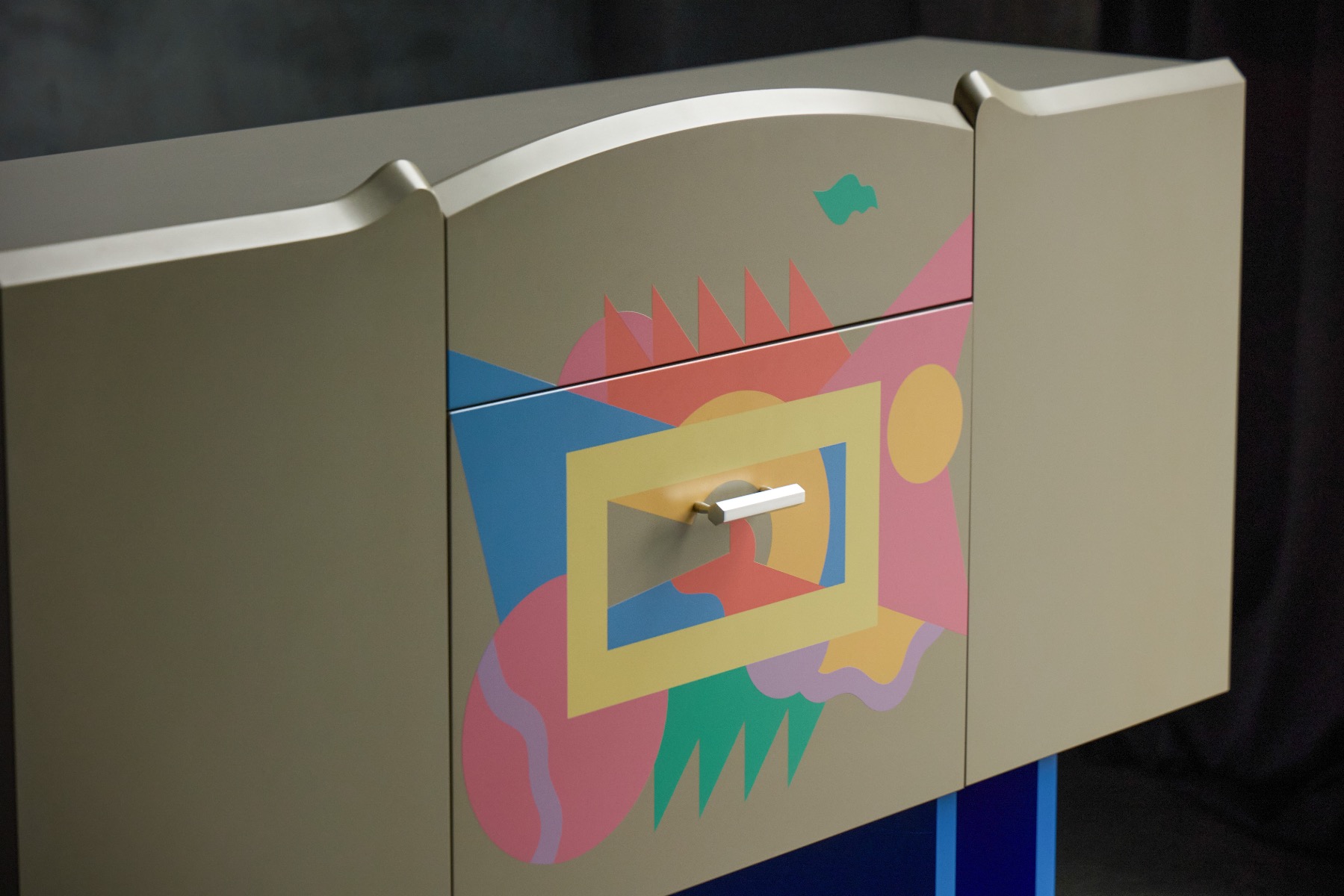 1980s postmodern bar cabinet Cantaride model