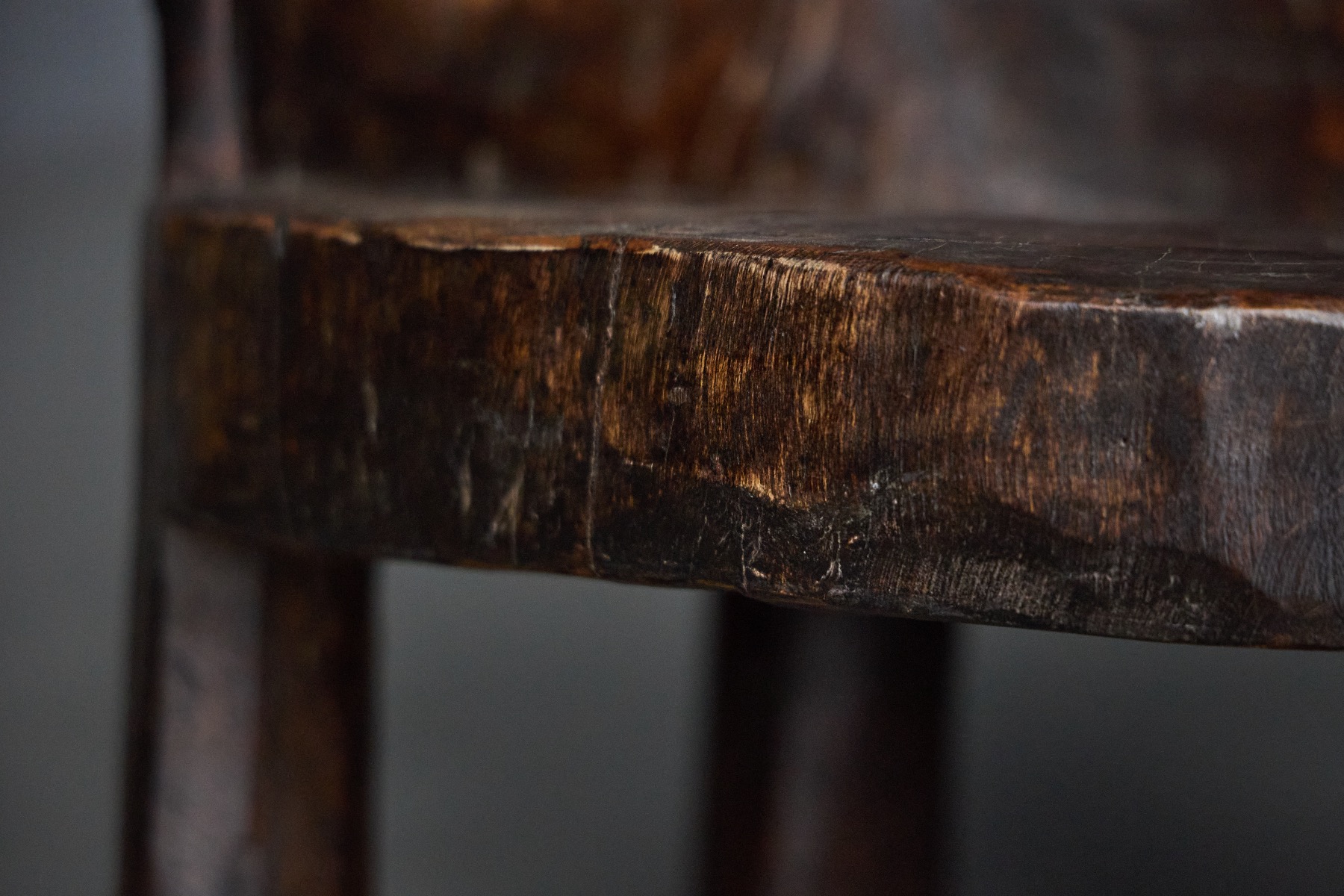 Primitive French chair in wabi sabi style