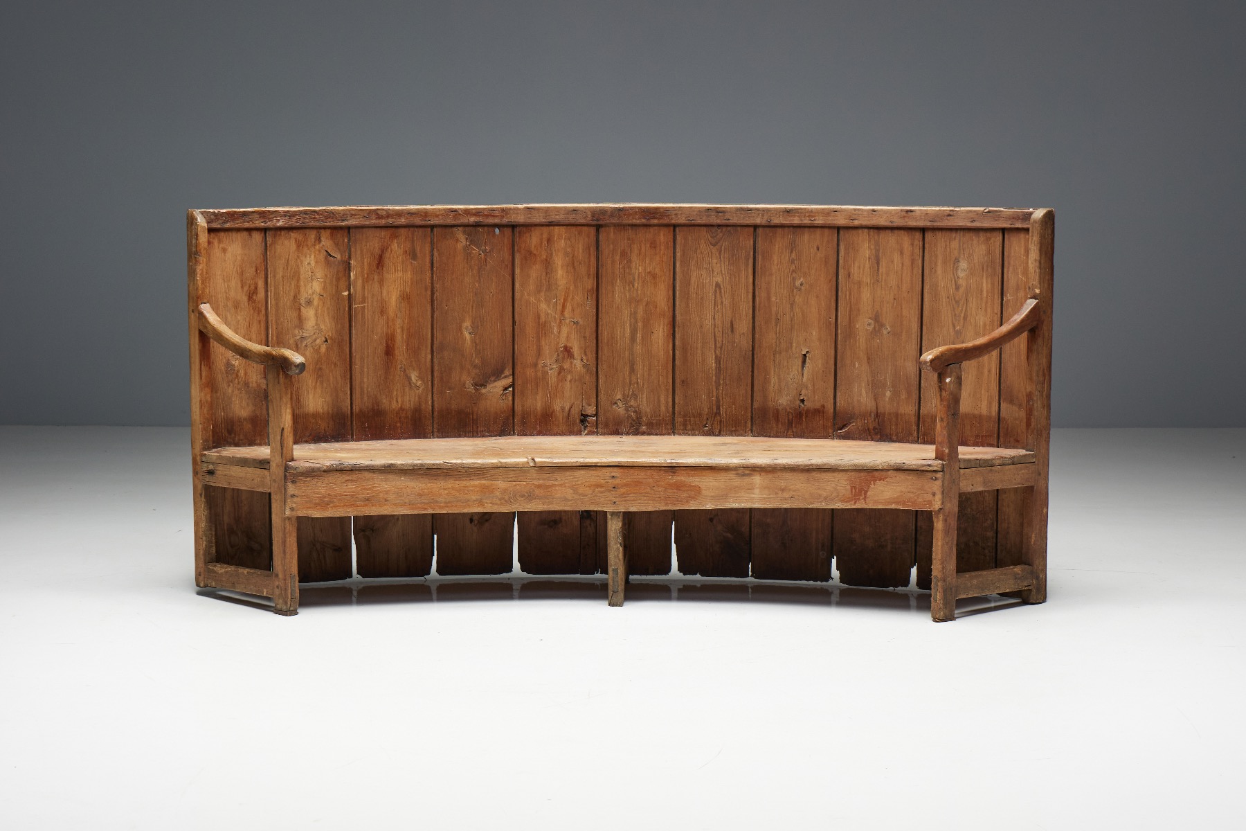 Primitive tavern settle 18th century