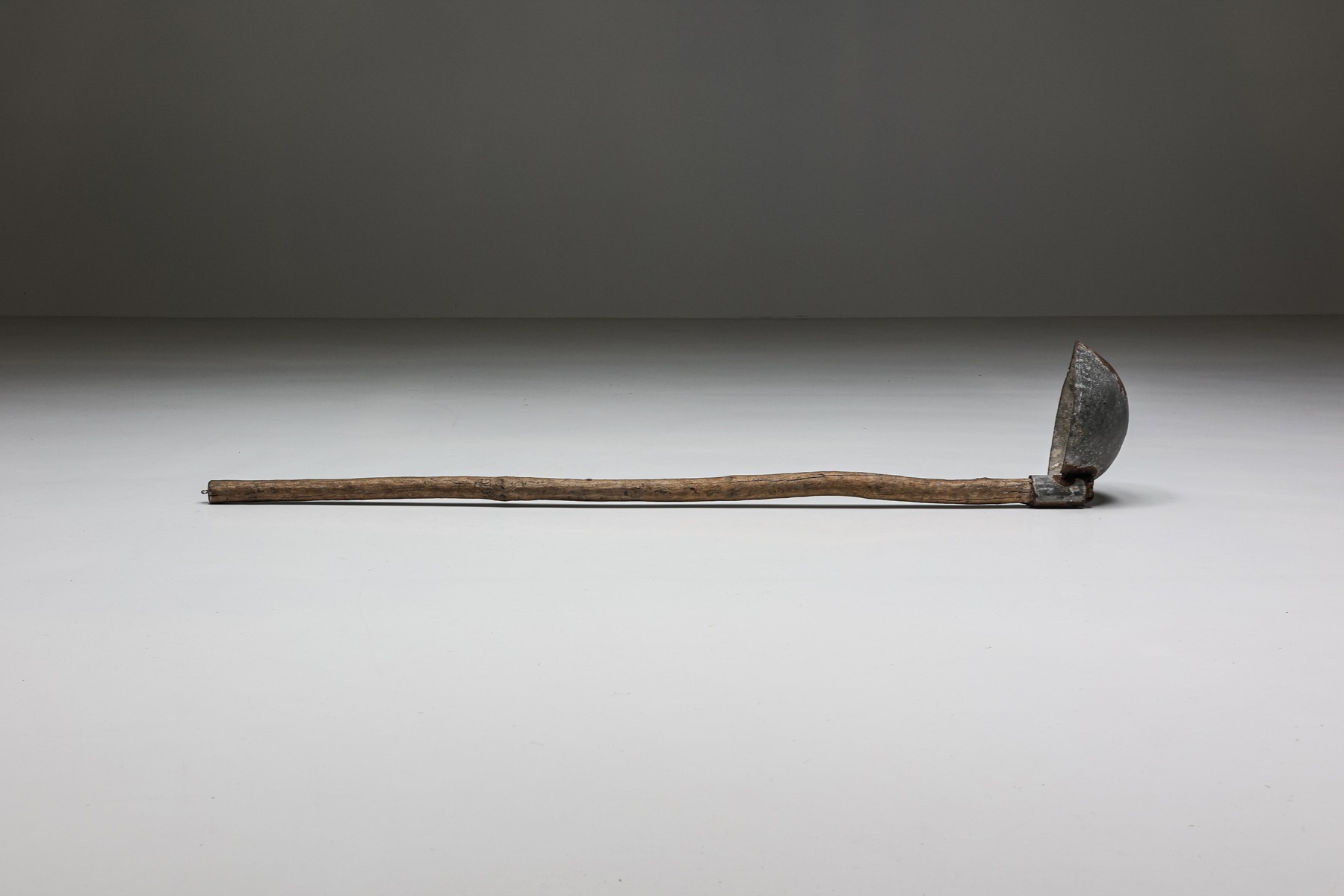 Primitive XL wooden spoon in wabi sabi style