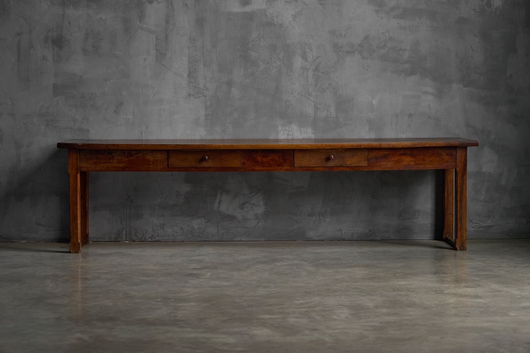 Rural farmhouse dining table from the late 1800s