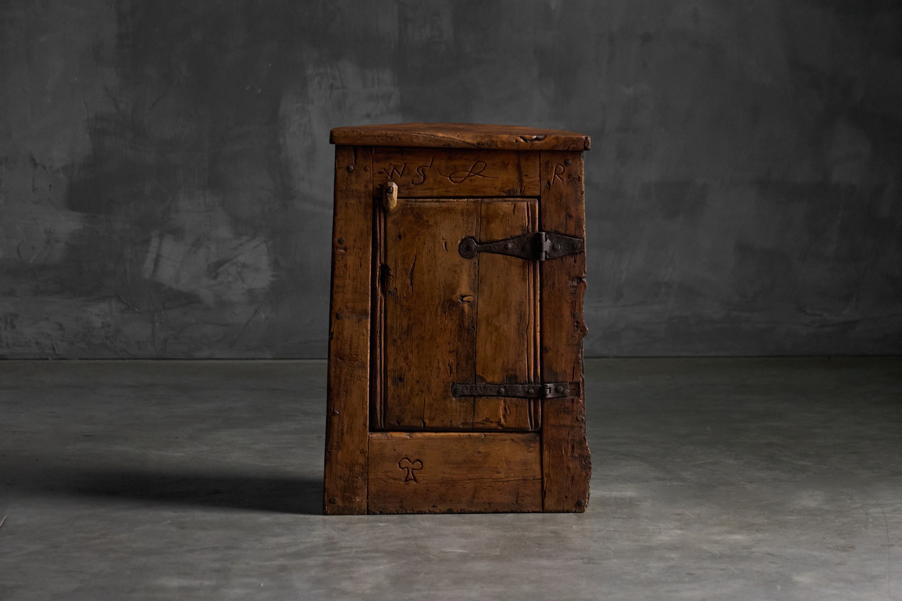 Rural folk art cabinet dating to the 1800s