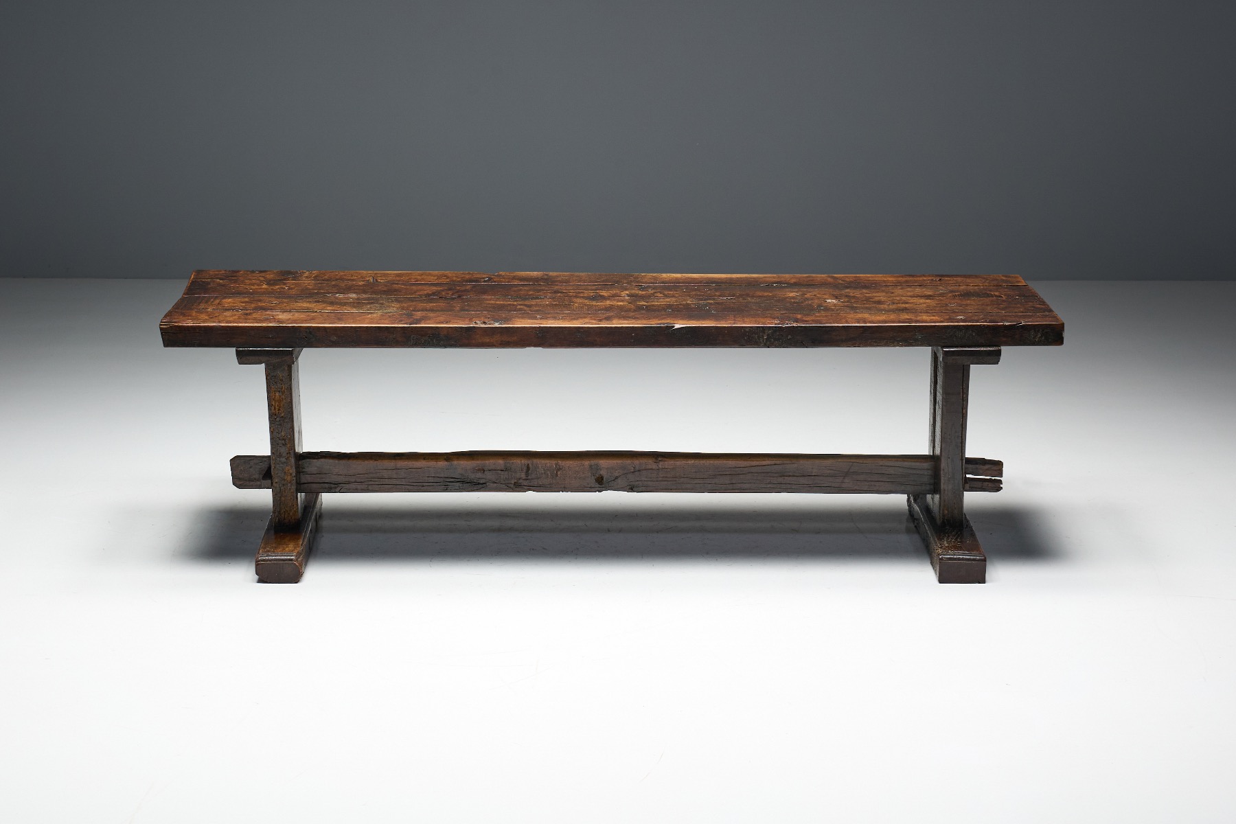 Rustic farmhouse table from the 1800s