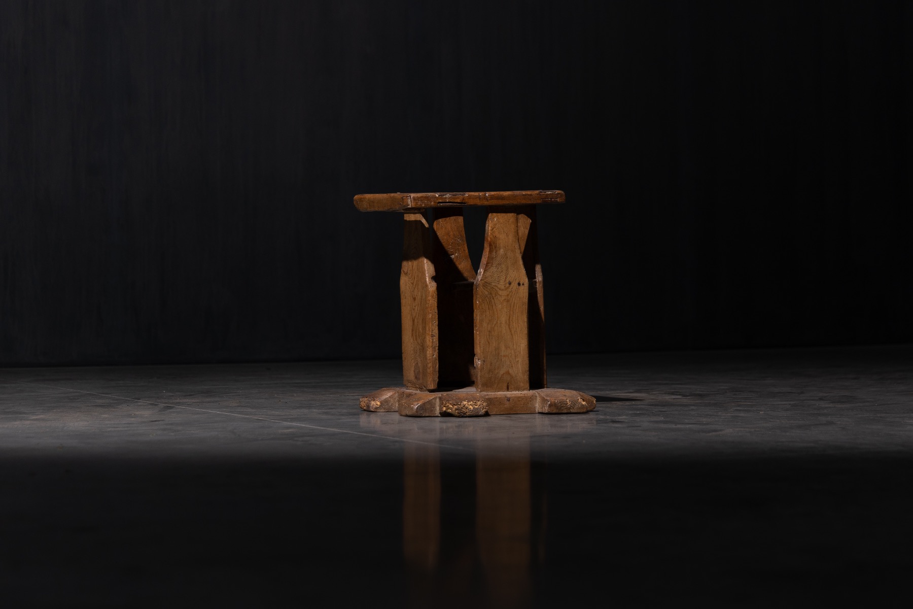 Rustic sculptural object with practical purpose