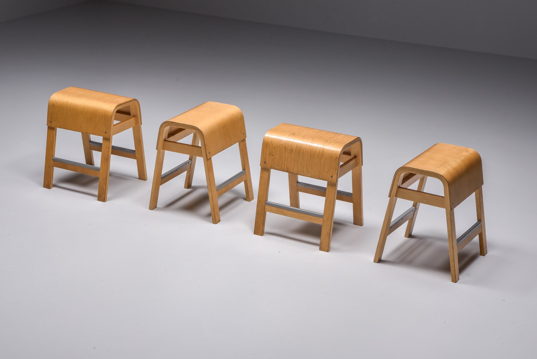 Scandinavian design stools by IKEA from the 1970s
