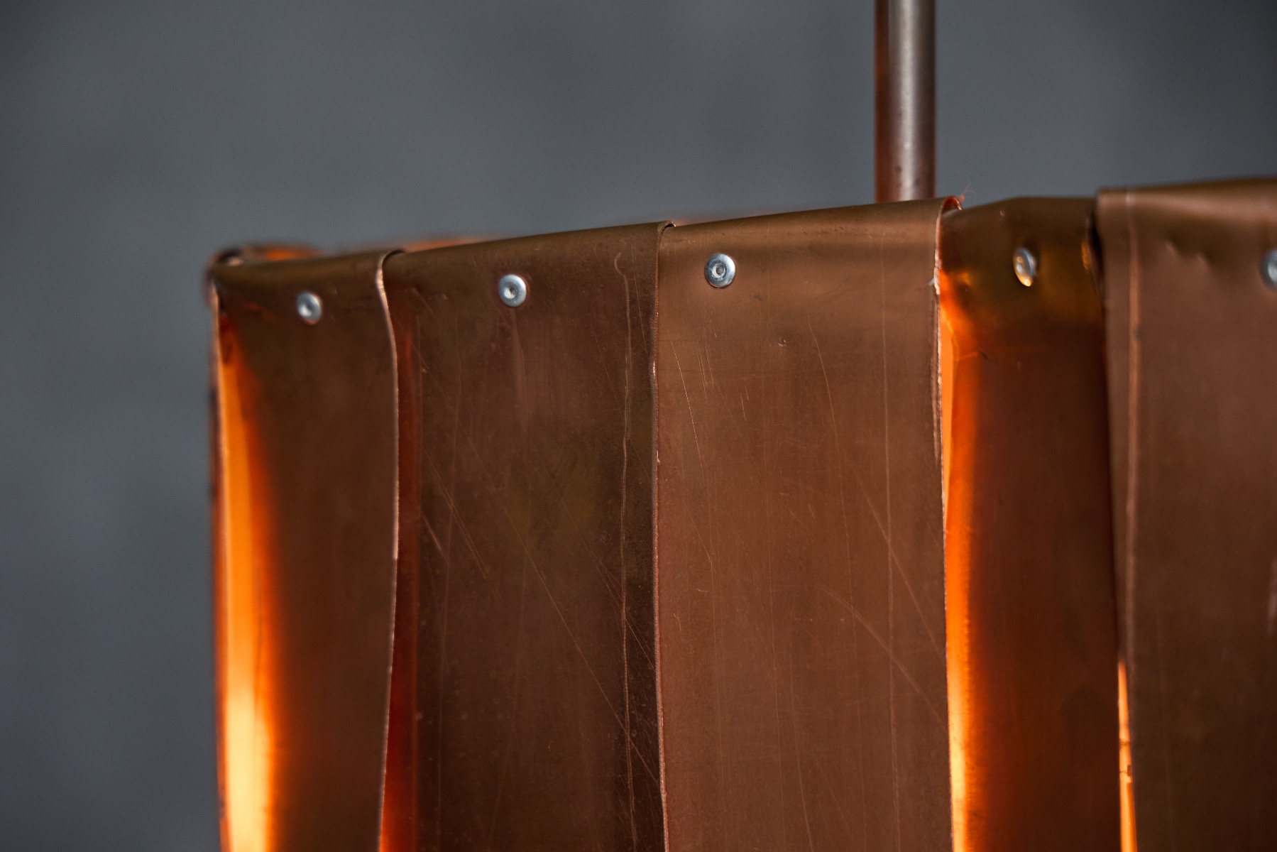 Sculptural contemporary floor lamp with minimalist presence