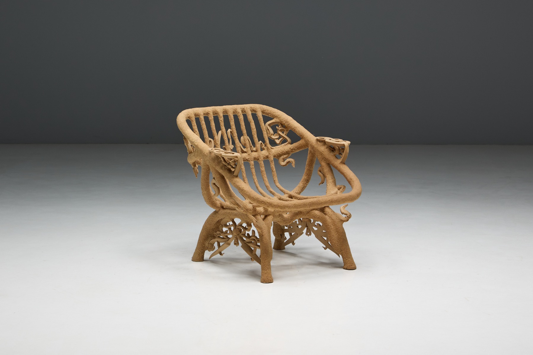 Modern Goo lounge chair with fluid organic form