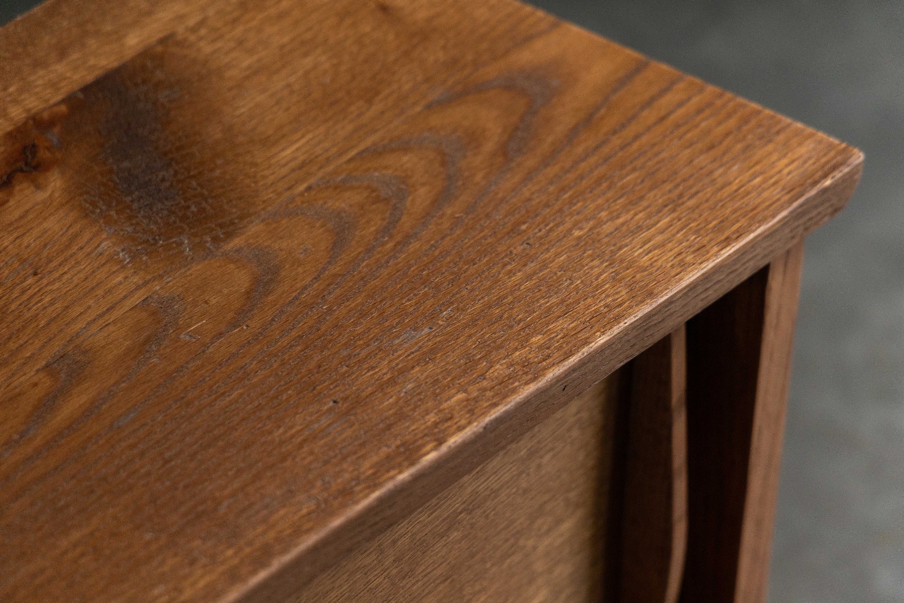Sideboard with sliding doors reflecting French postwar modernism 