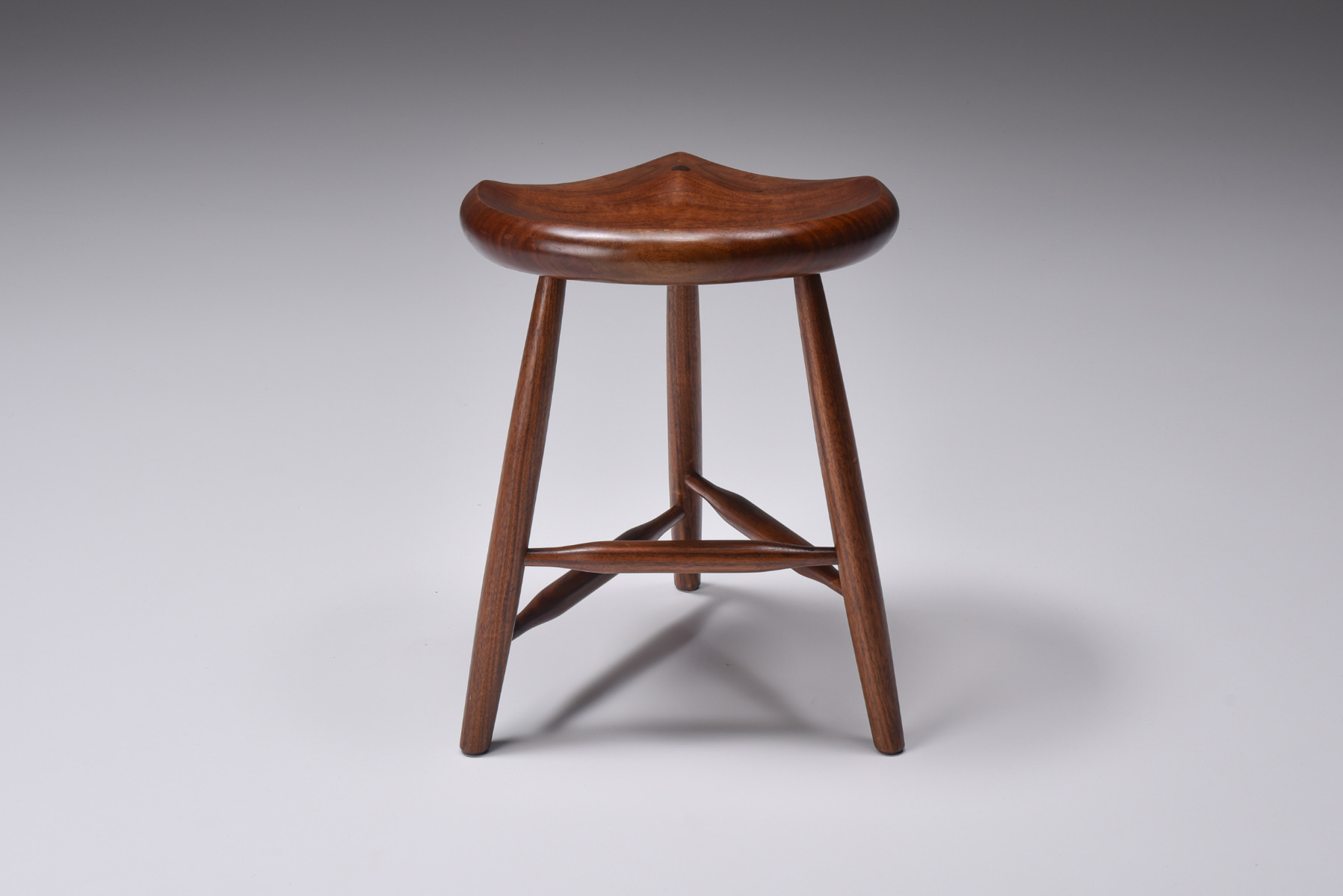 Studio craft stool in wood American design