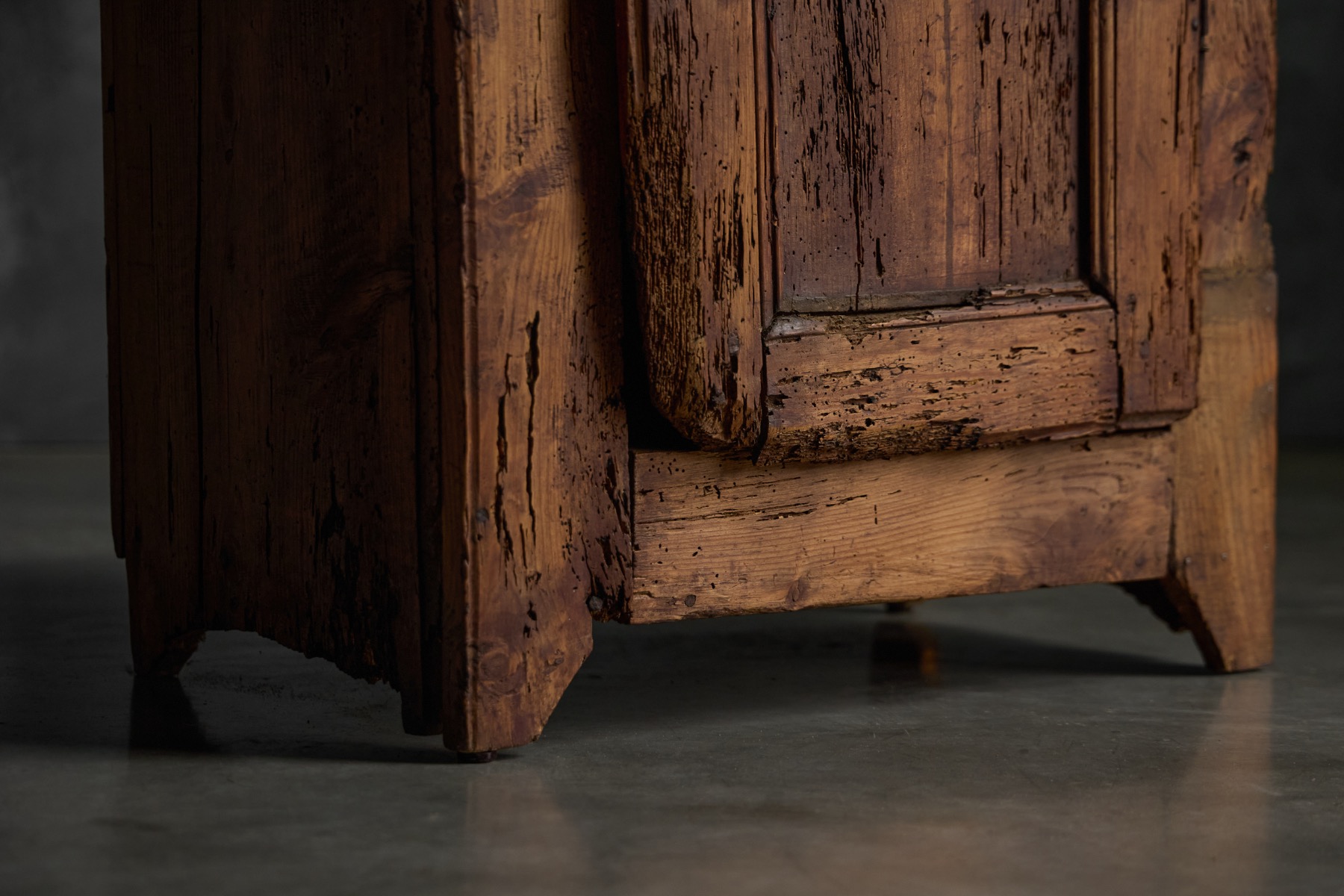 Vernacular Alpine wooden cupboard dating to the 1800s