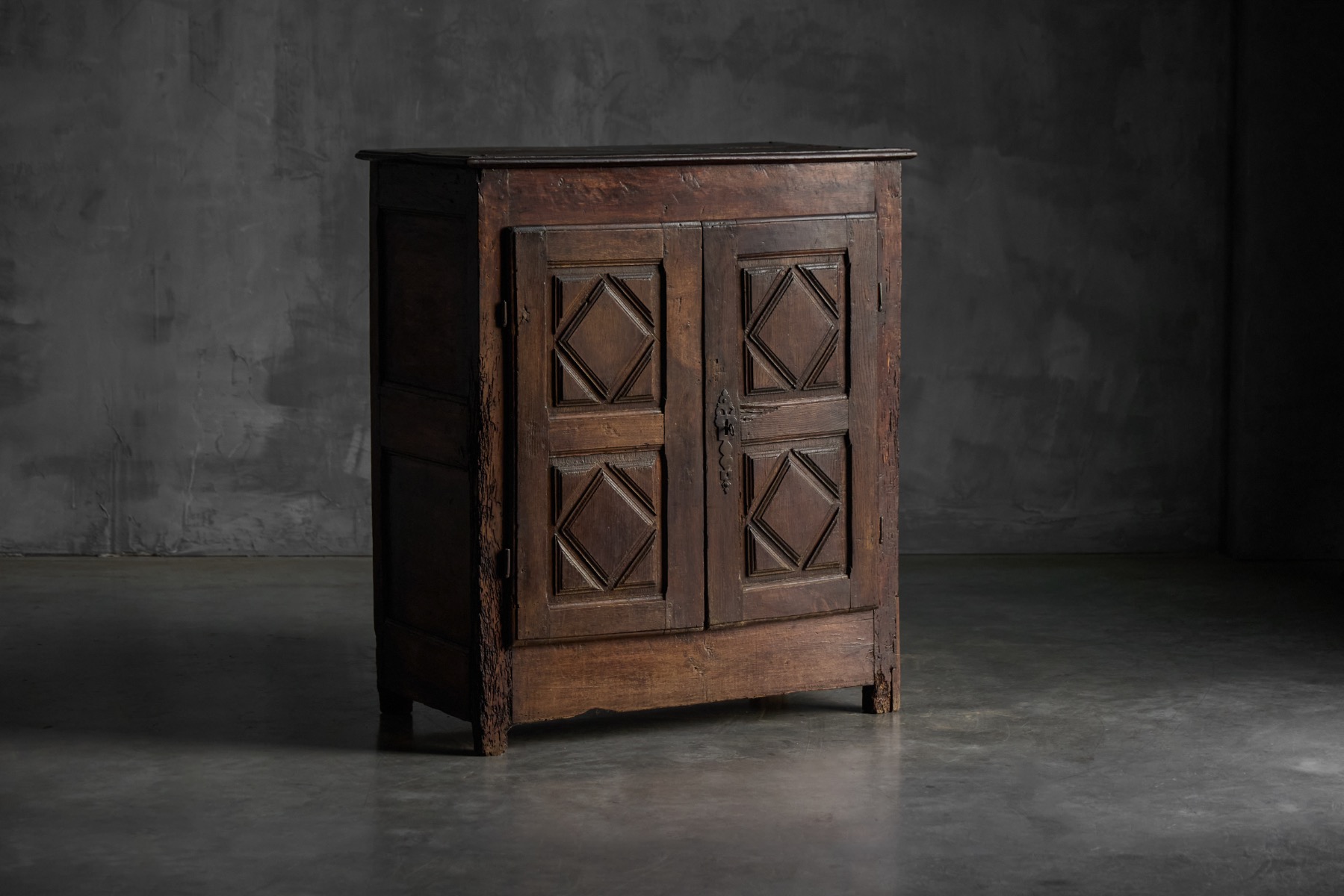 Vernacular folk art buffet dating to the 1700s