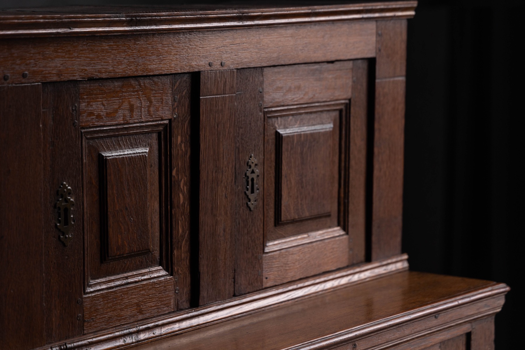 Vernacular oak cabinet dating to the 1700s