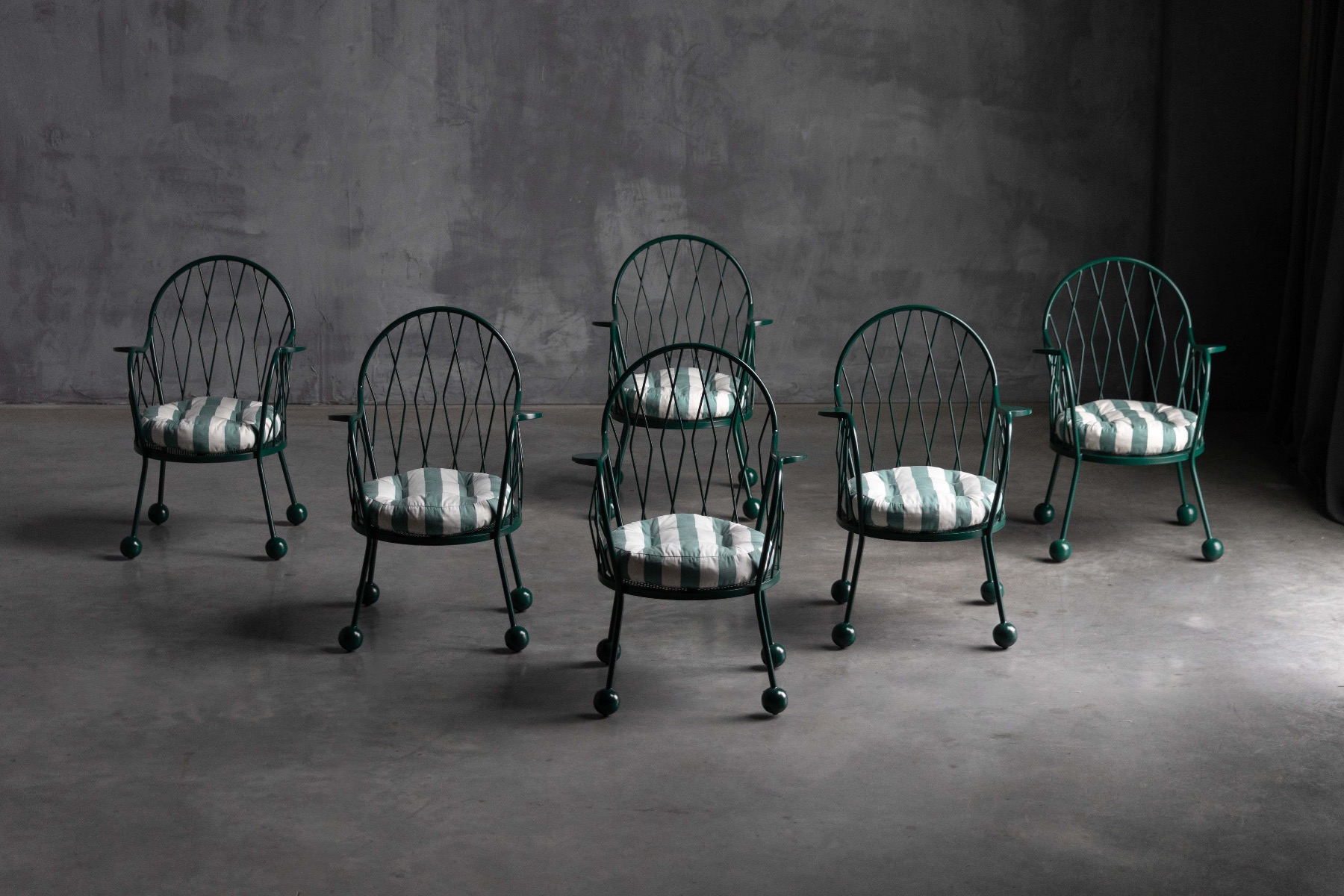 Vintage sculptural garden armchairs from the 1950s