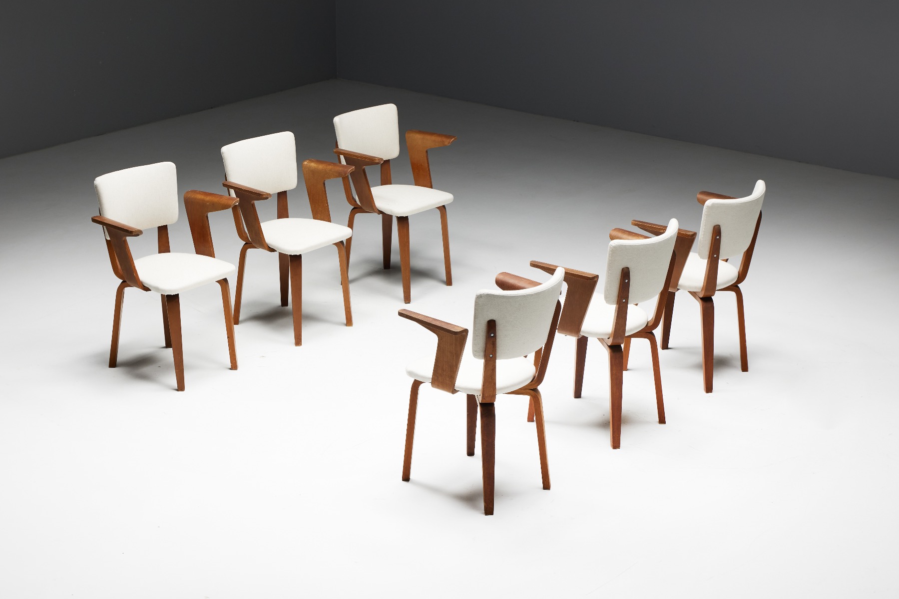 1950s Dutch design dining chairs by Cor Alons
