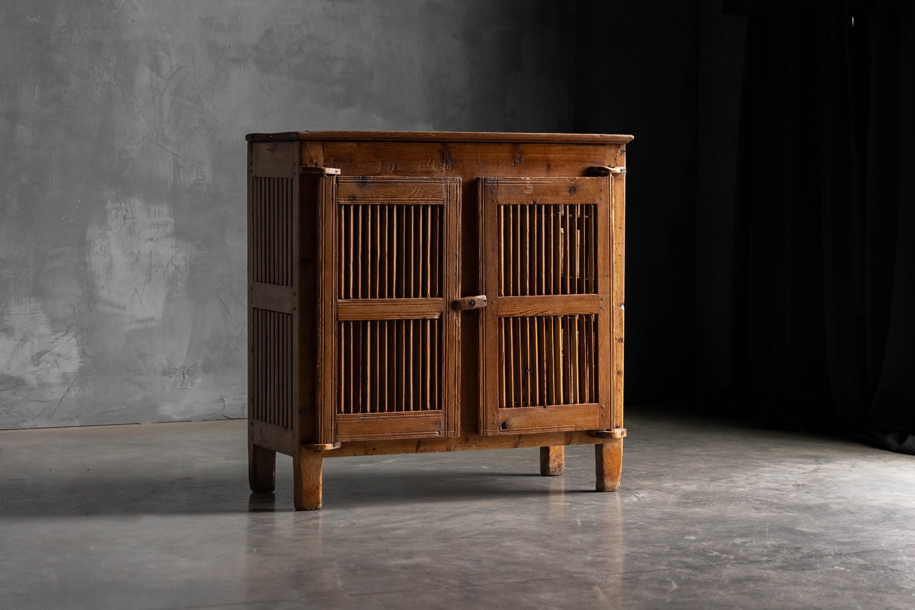 Alpine cheese storage cabinet dating to the 19th century
