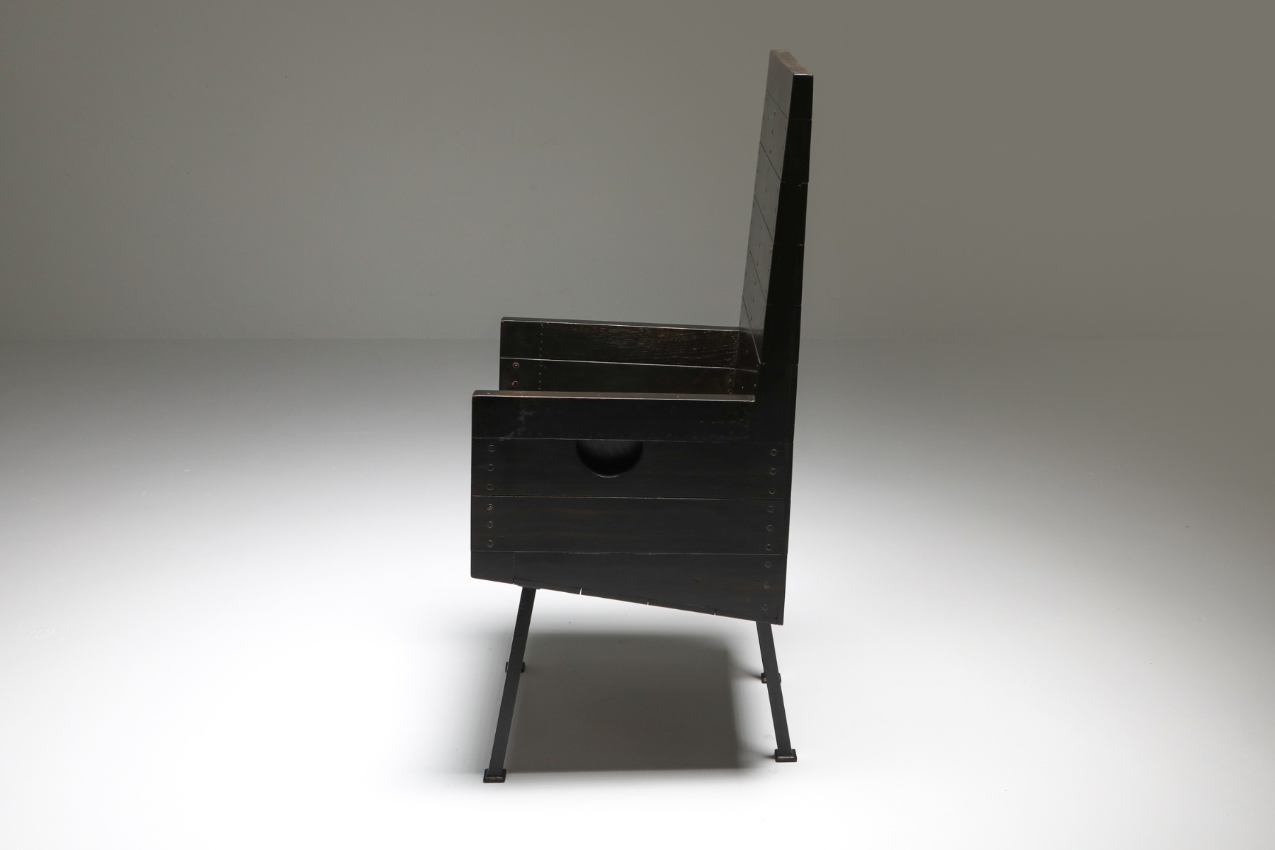 Architectural armchair by Hans van der Laan design