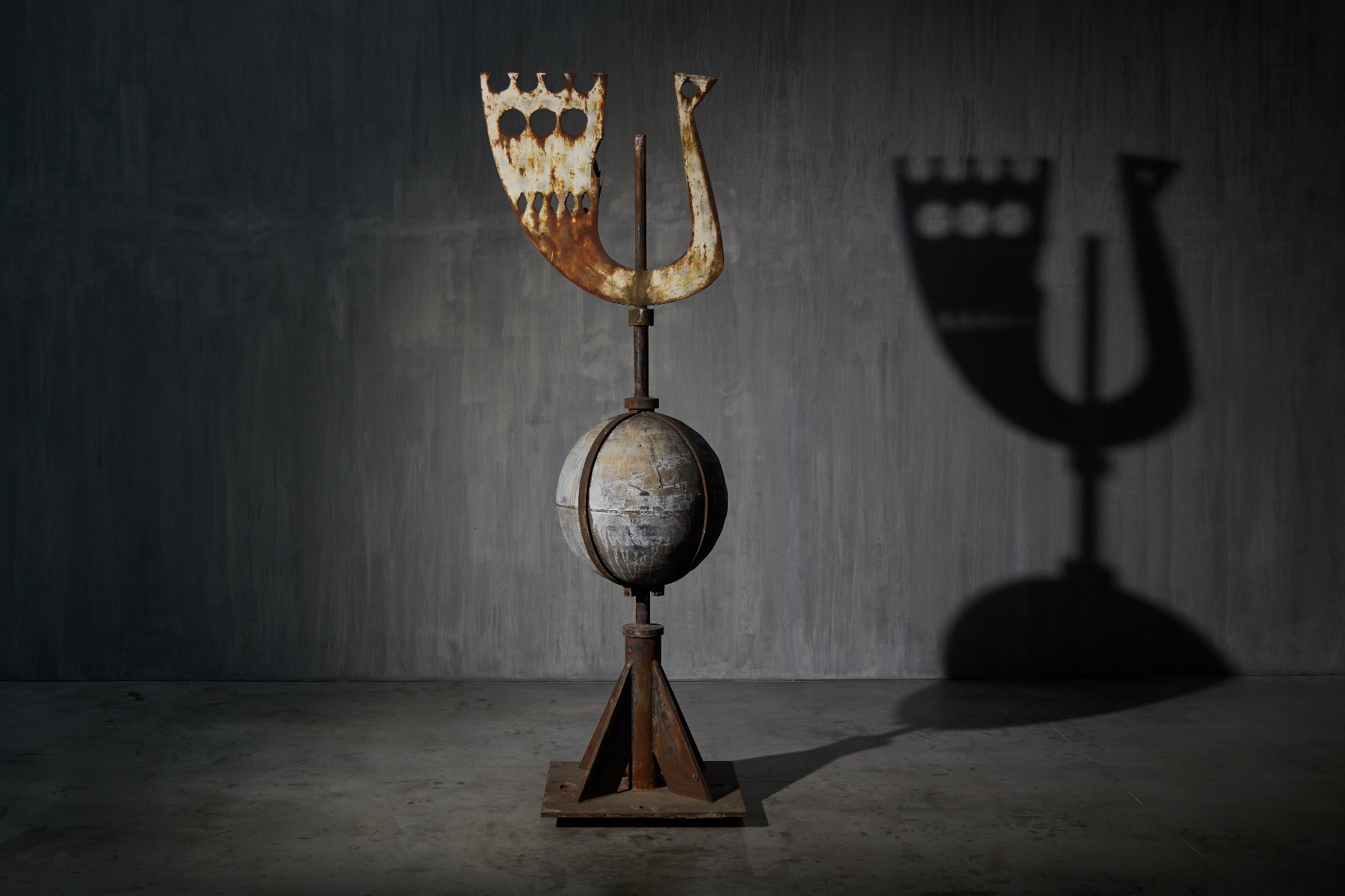 Mid century modernist metal weathercock