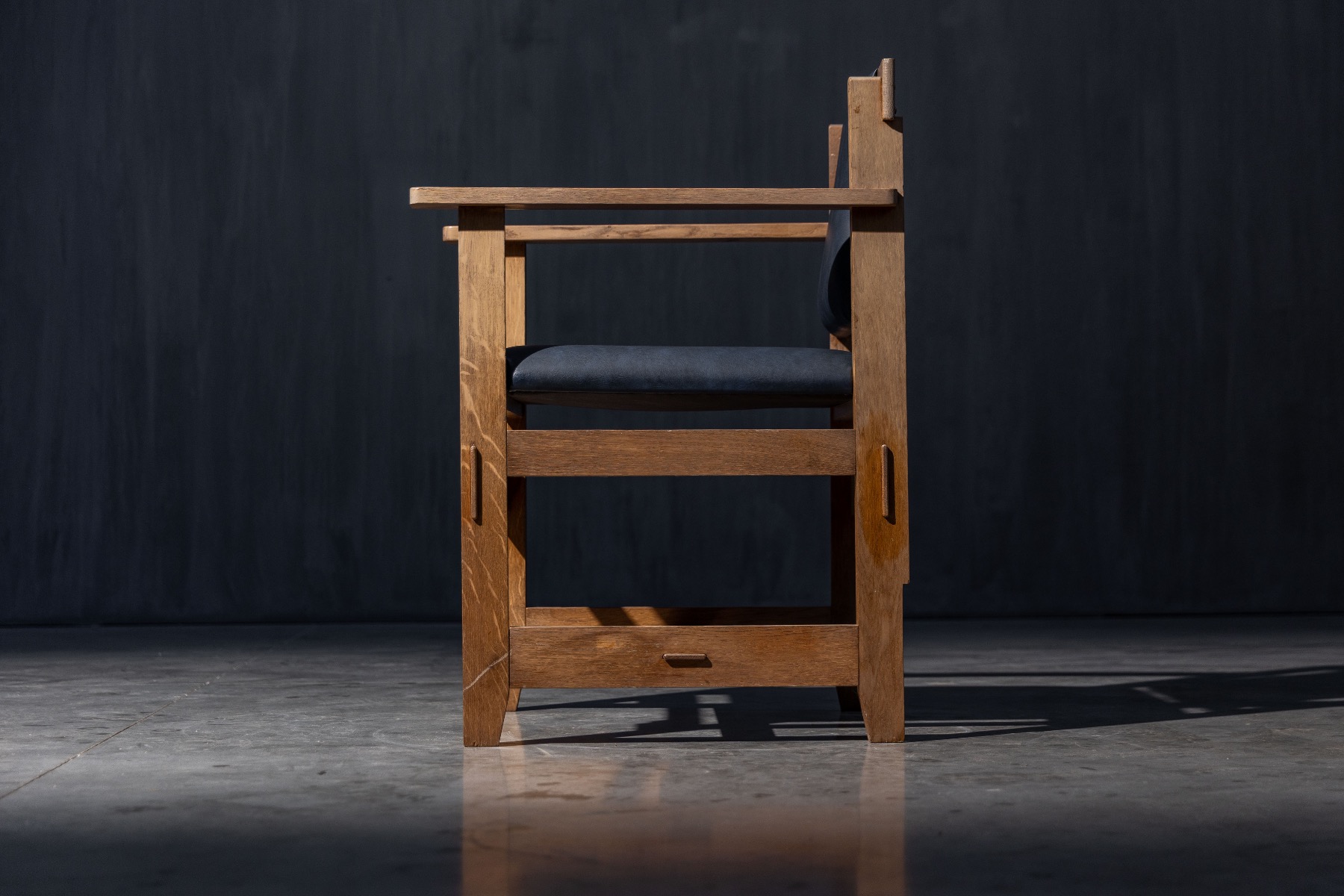 Sculptural Art Deco armchair with refined proportions