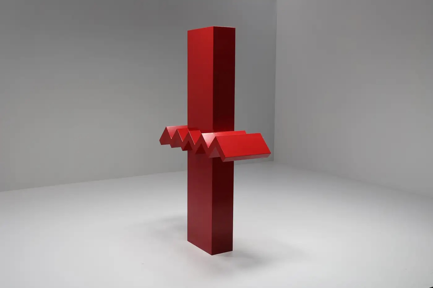 Renaat Ramon postmodern steel sculpture with lacquered finish