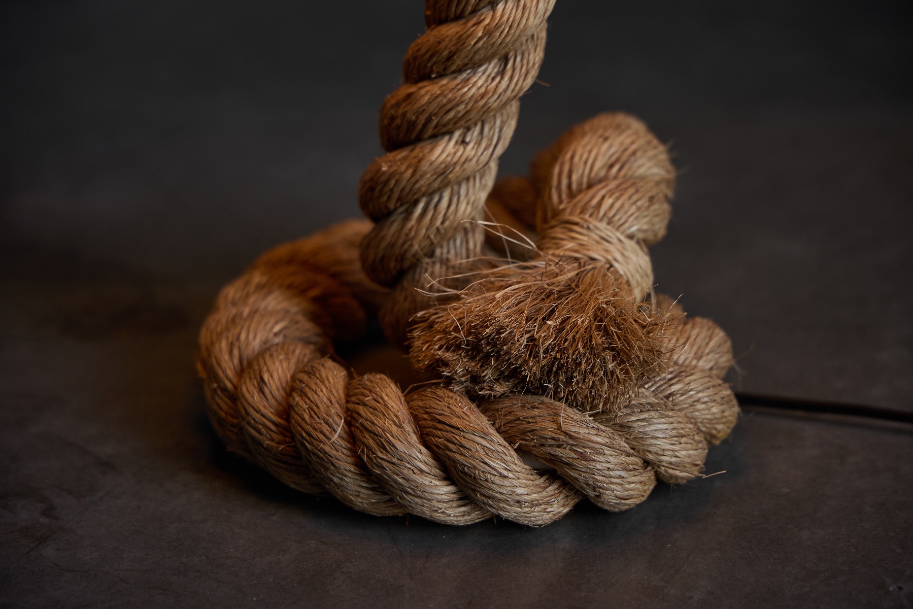 Bohemian style rope floor lamp with jute lampshade