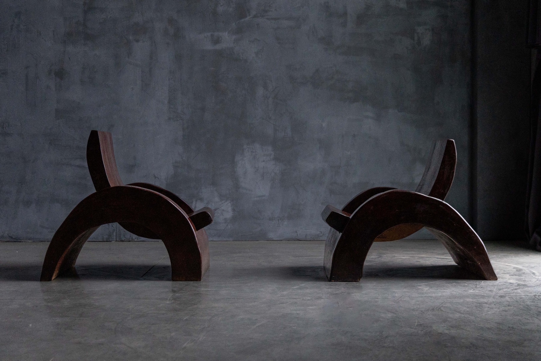 Iconic Brazilian modern armchairs from the 1970s