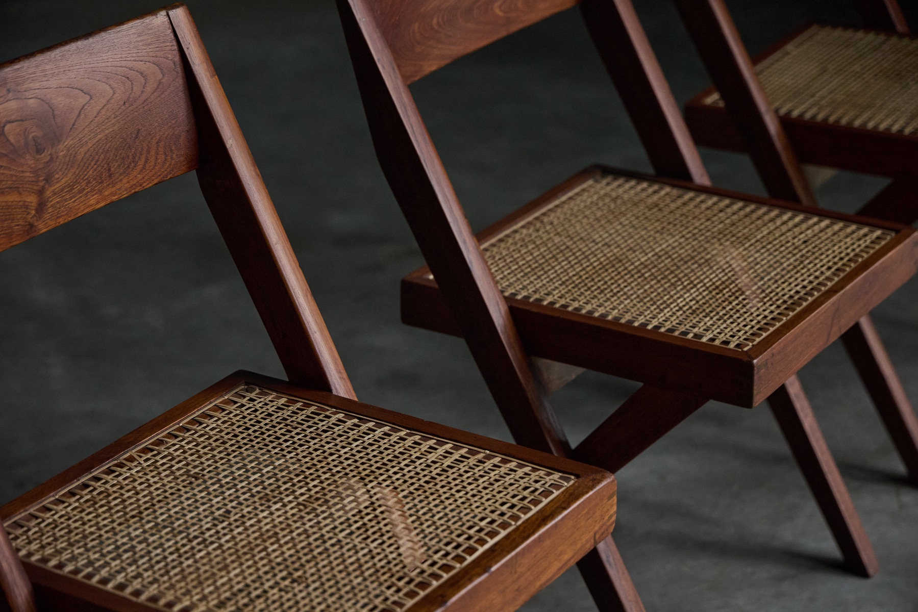 Chandigarh library chair designed by Pierre Jeanneret