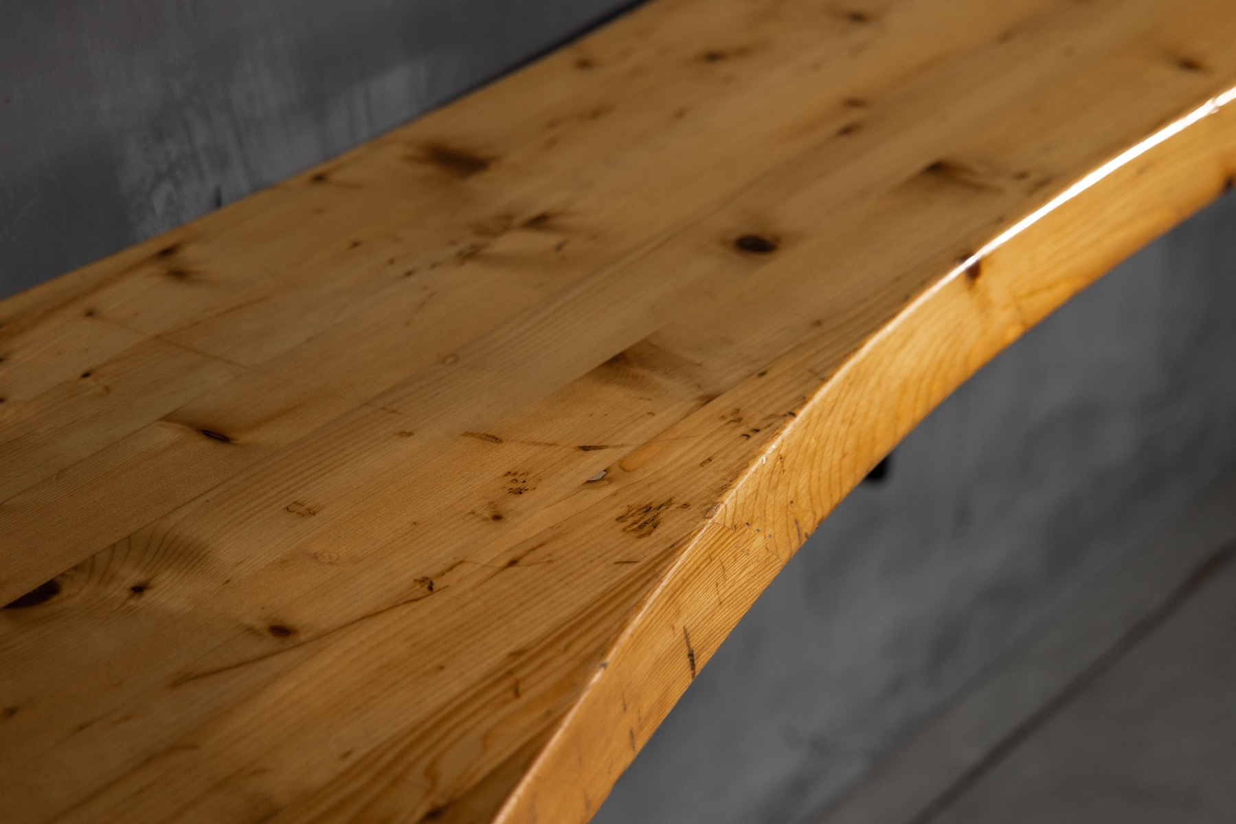 Alpine modern console table by Charlotte Perriand, France 1950s