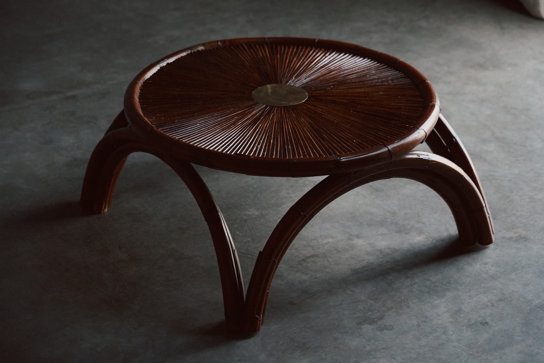 Crespi bamboo low table 1970s design