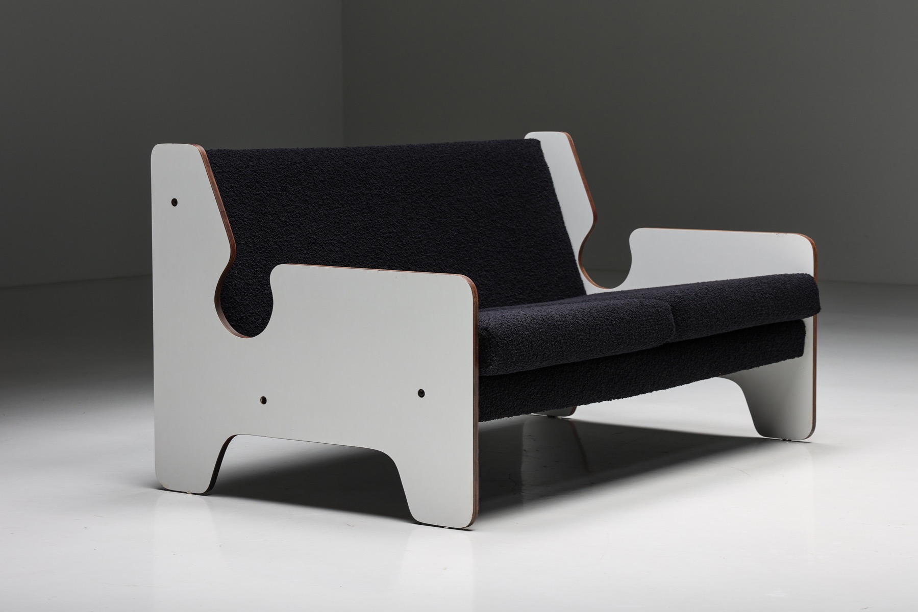 Designer Italian postmodern sofa from the 1970s