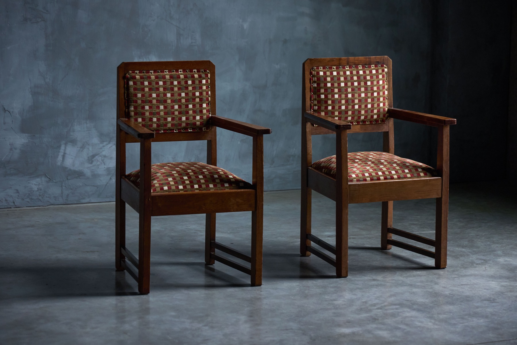 Dutch design armchairs Amsterdam School from the 1940s