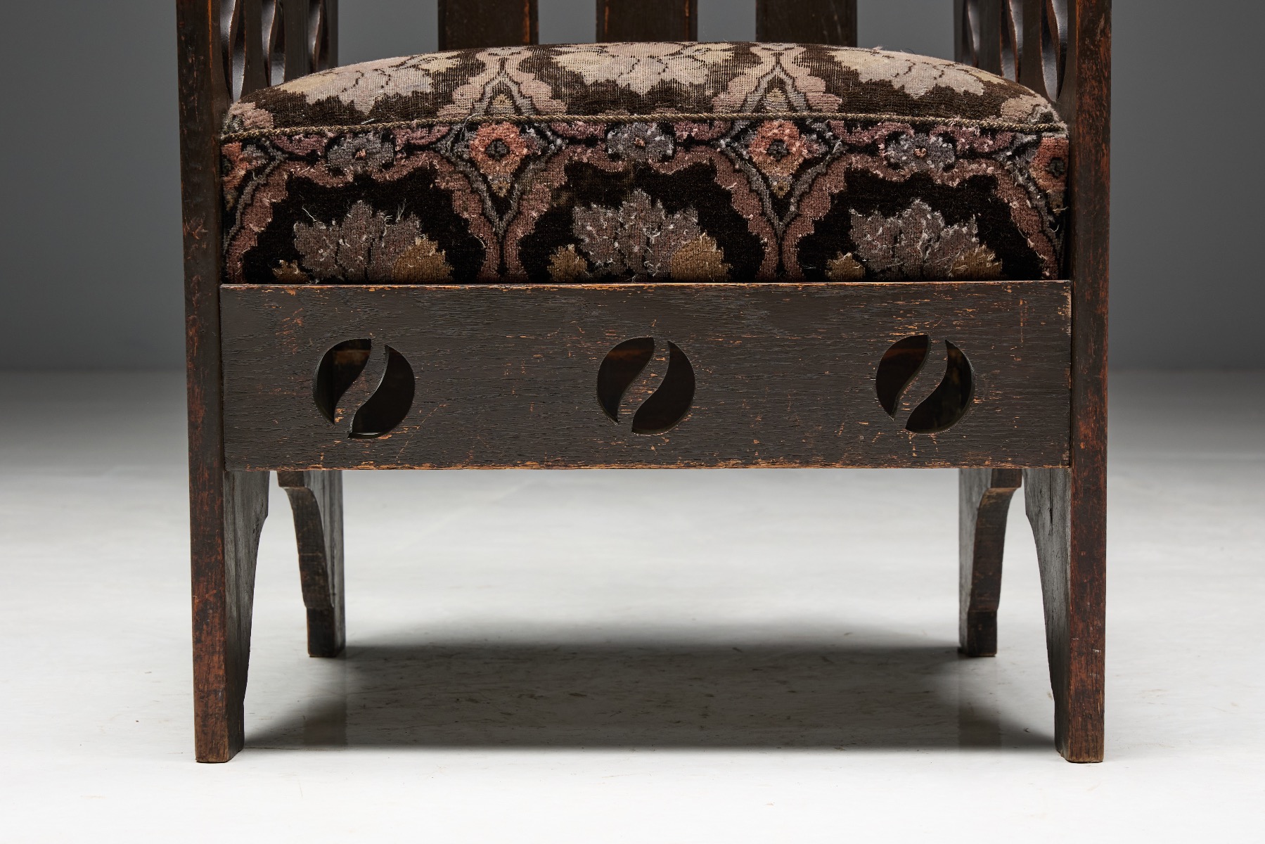 Early 20th century oak armchair