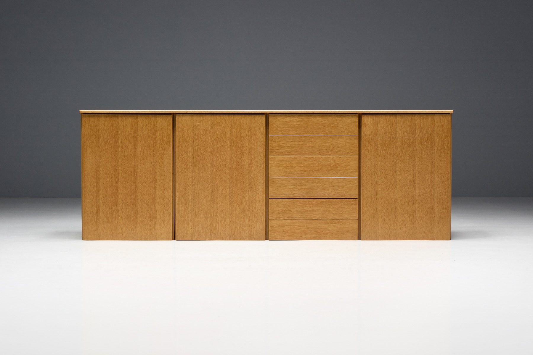 European 1960s oak sideboard