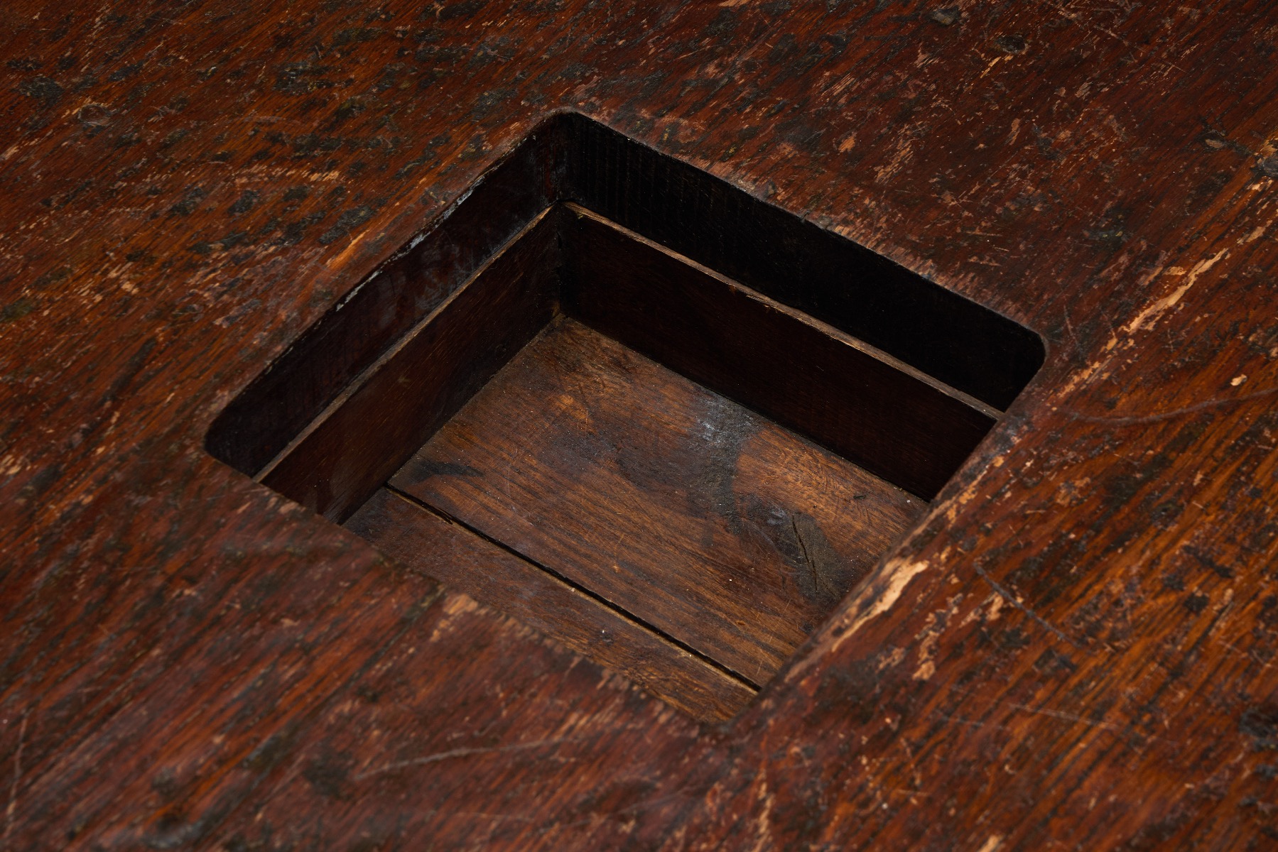 Handcrafted rustic wooden coffee table