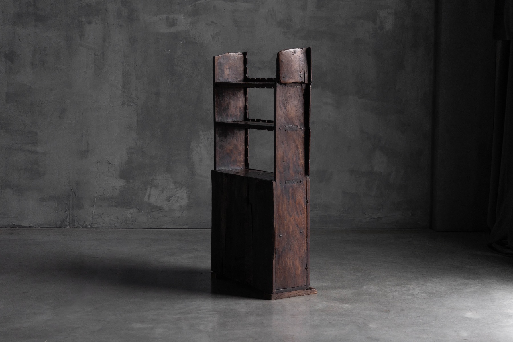 Folk art populaire cabinet with honest construction