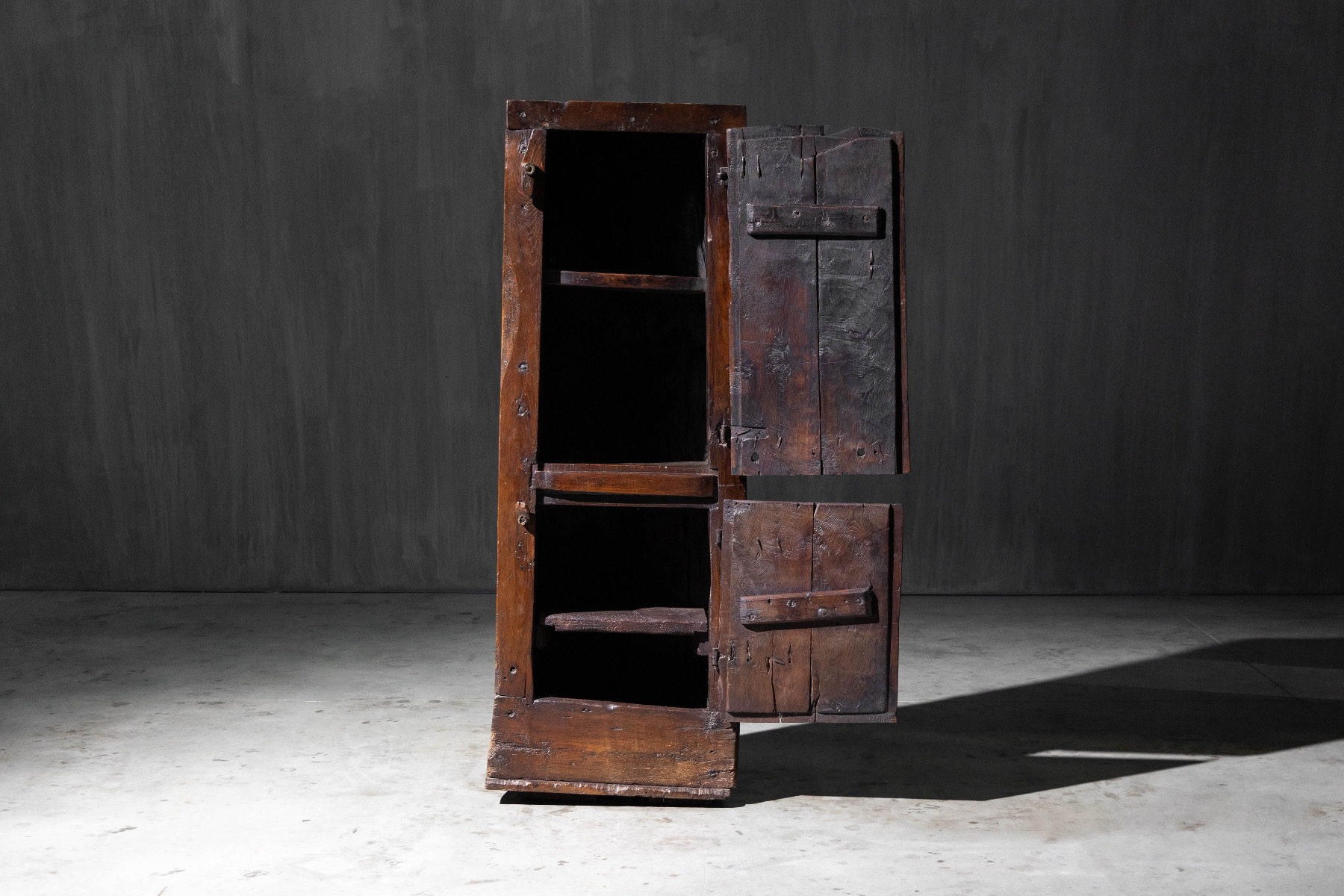 Folk vernacular cabinet with honest construction