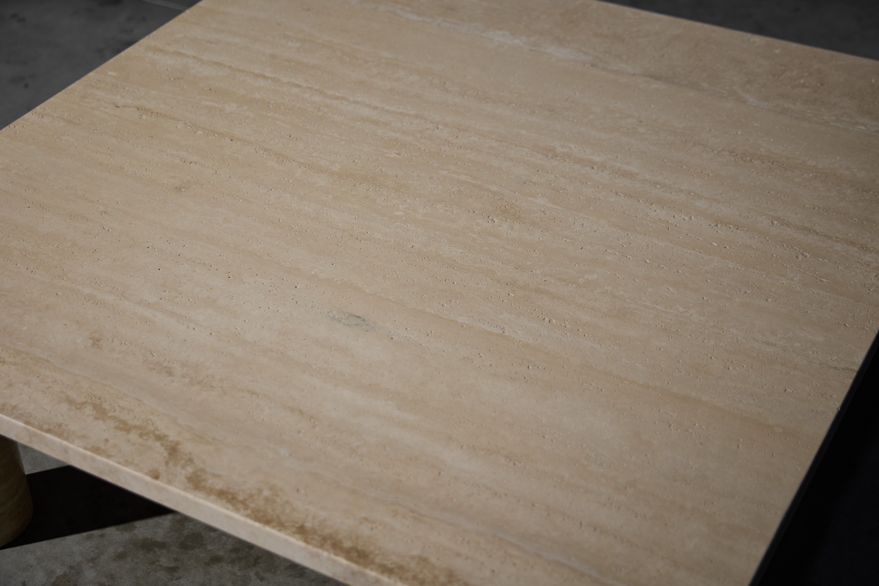 Gae Aulenti stone coffee table for Knoll