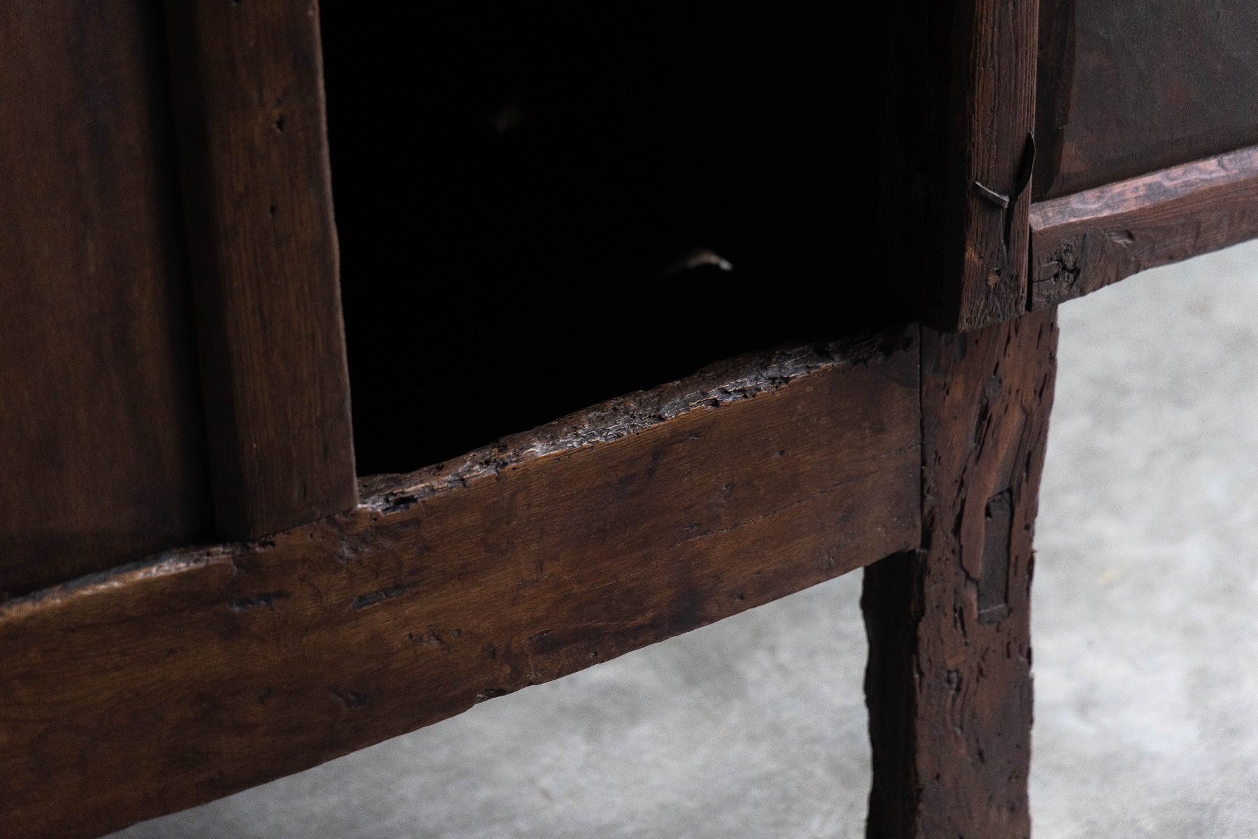 Handcrafted rural folk art cabinet 19th century