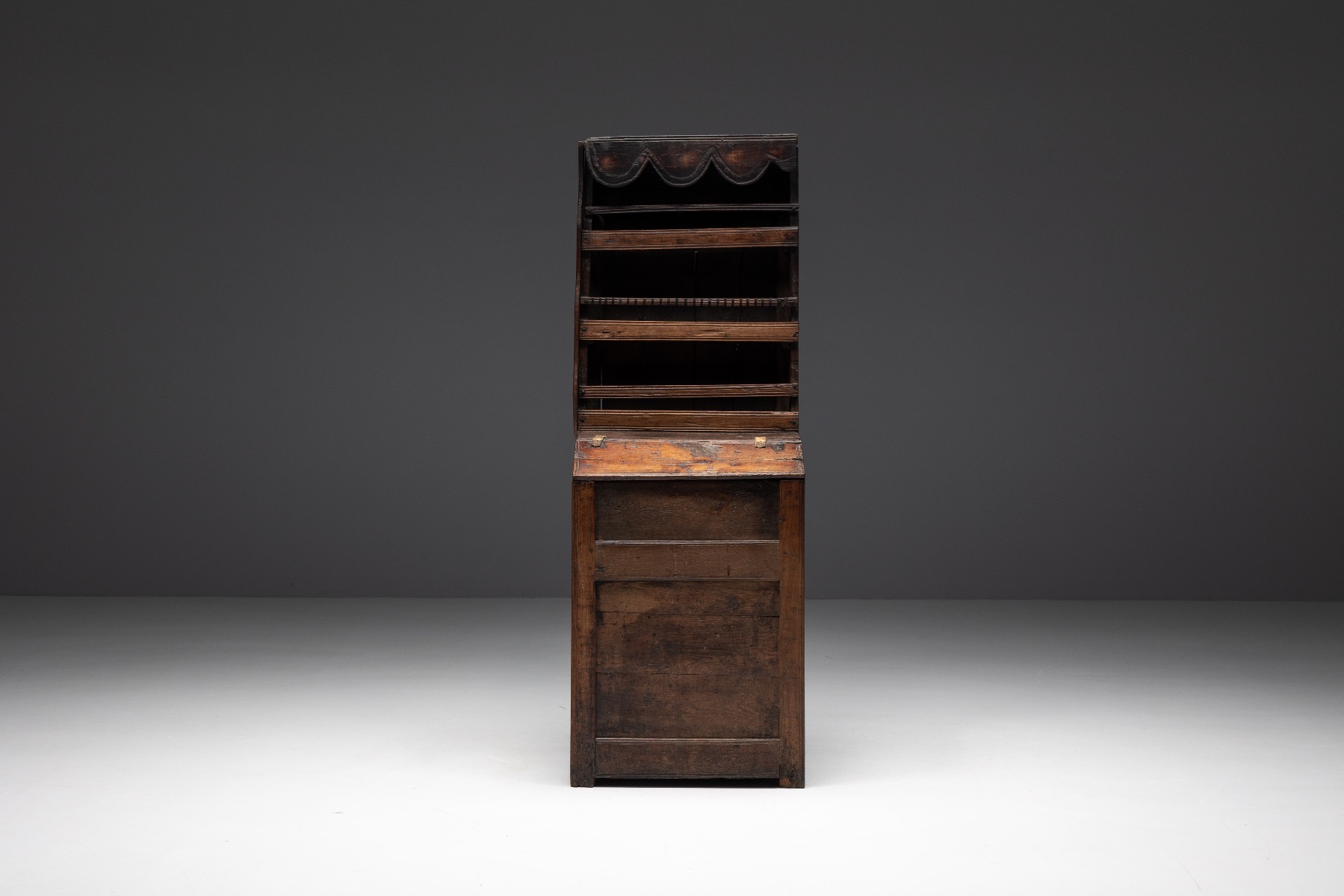 Handcrafted 19th century folk cabinet