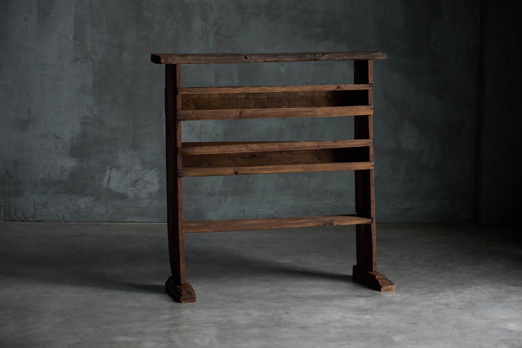 Handcrafted rural bookcase from the 1800s